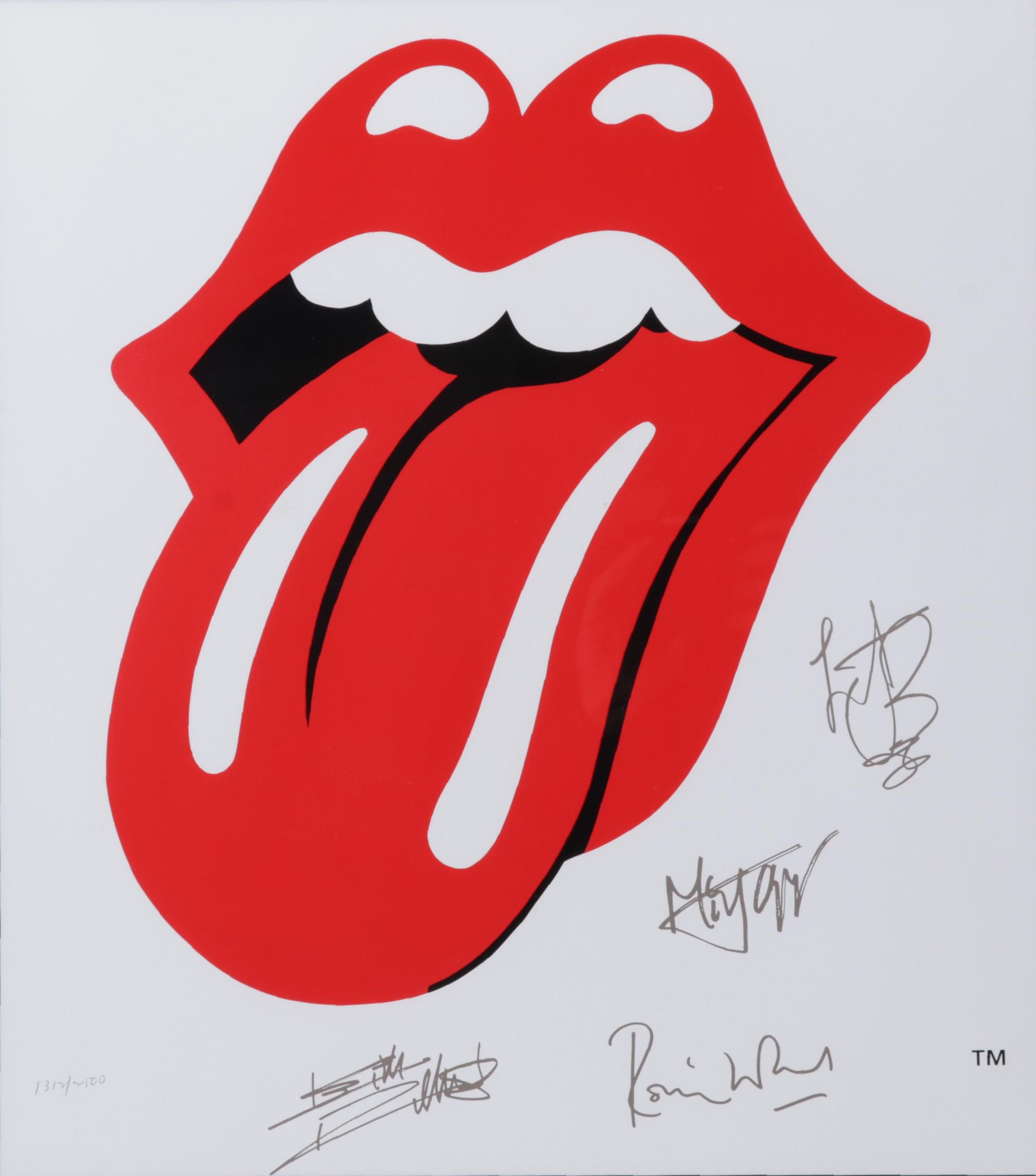 Music Art L.L.C. Color Lithograph "Lips & Tongue," Circa 2000