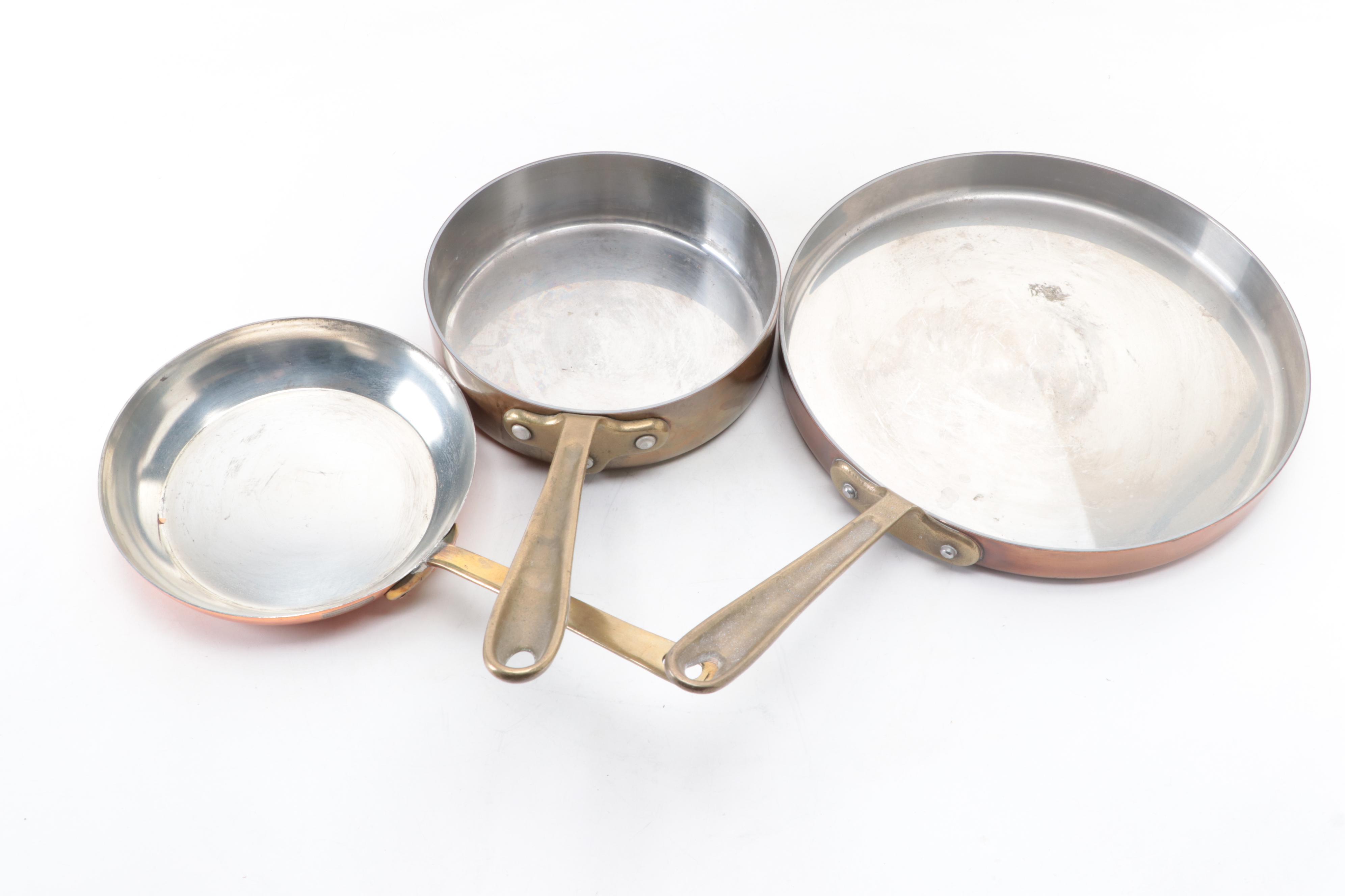 Copper Chef and Benjamin & Medwin Copper Sauté Pans and 8" Skillet