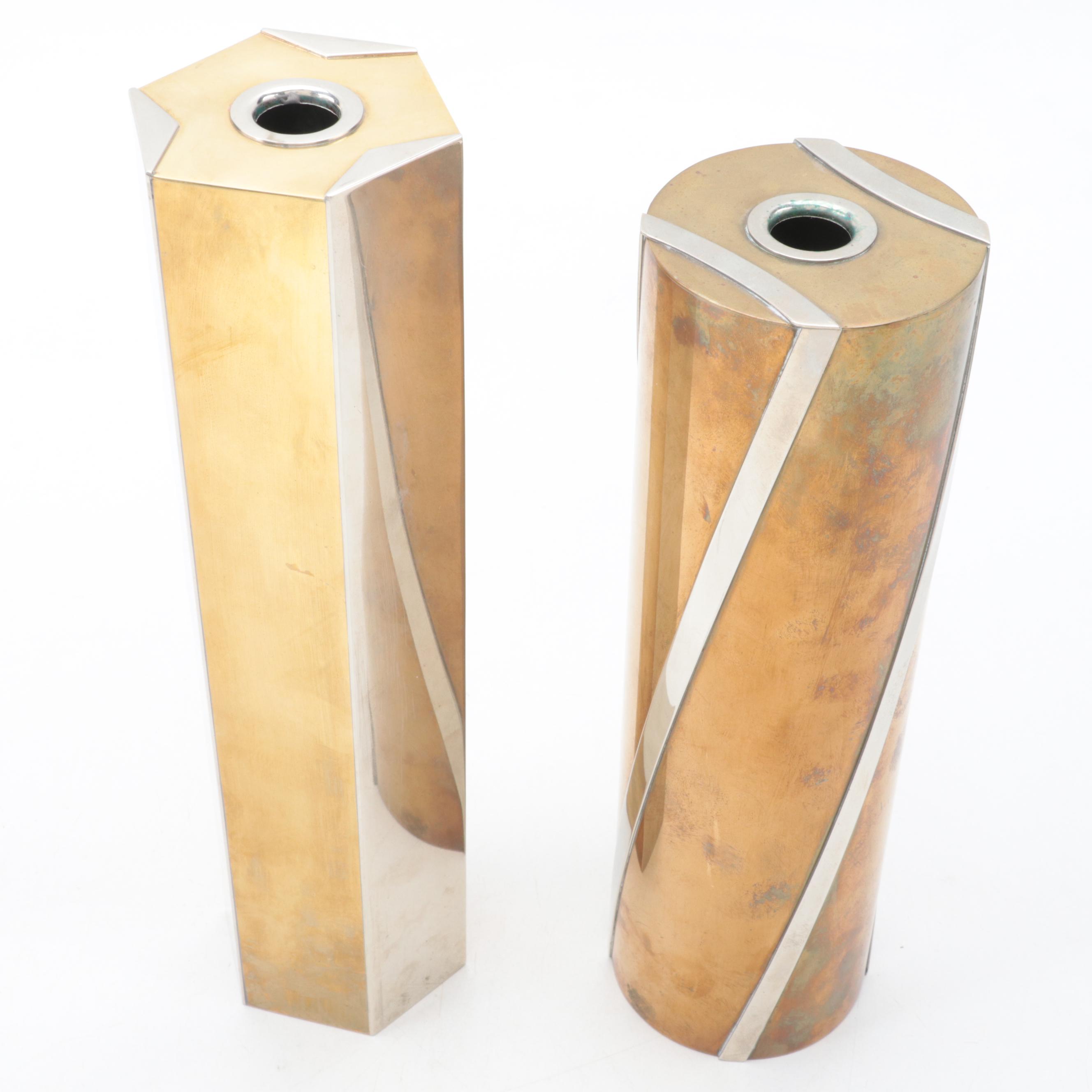 Brass, Copper and Metal Vases, Late 20th Century