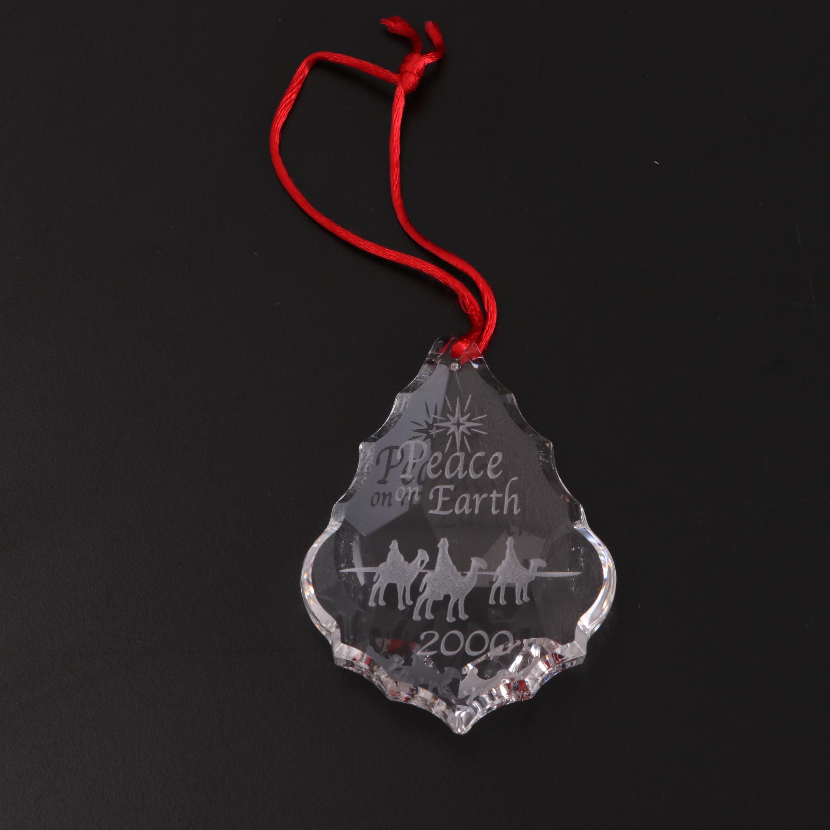 Sterling Cut Glass Vases and Bowls with Other Christmas Ornament