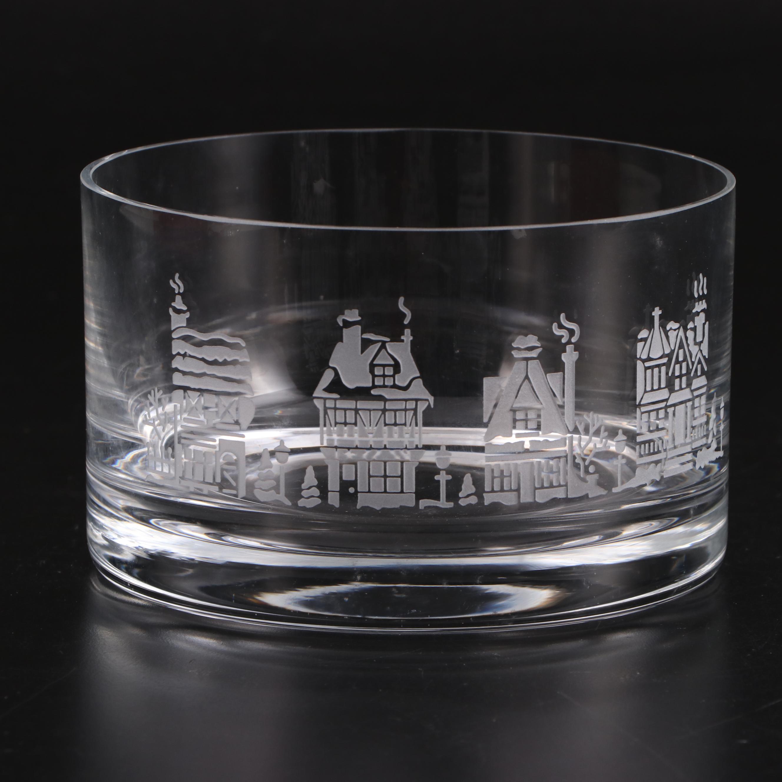 Sterling Cut Glass Vases and Bowls with Other Christmas Ornament