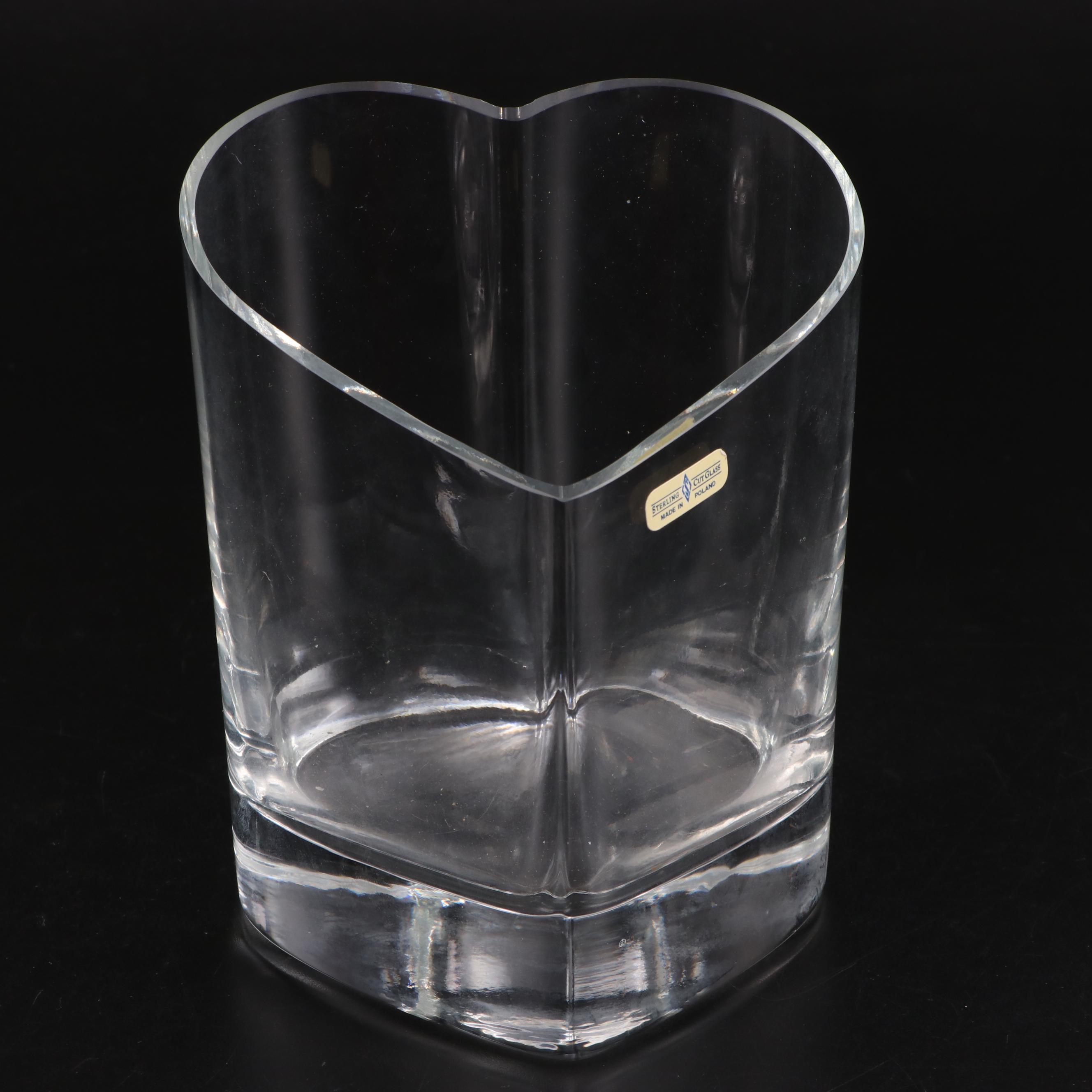 Sterling Cut Glass Vases and Bowls with Other Christmas Ornament