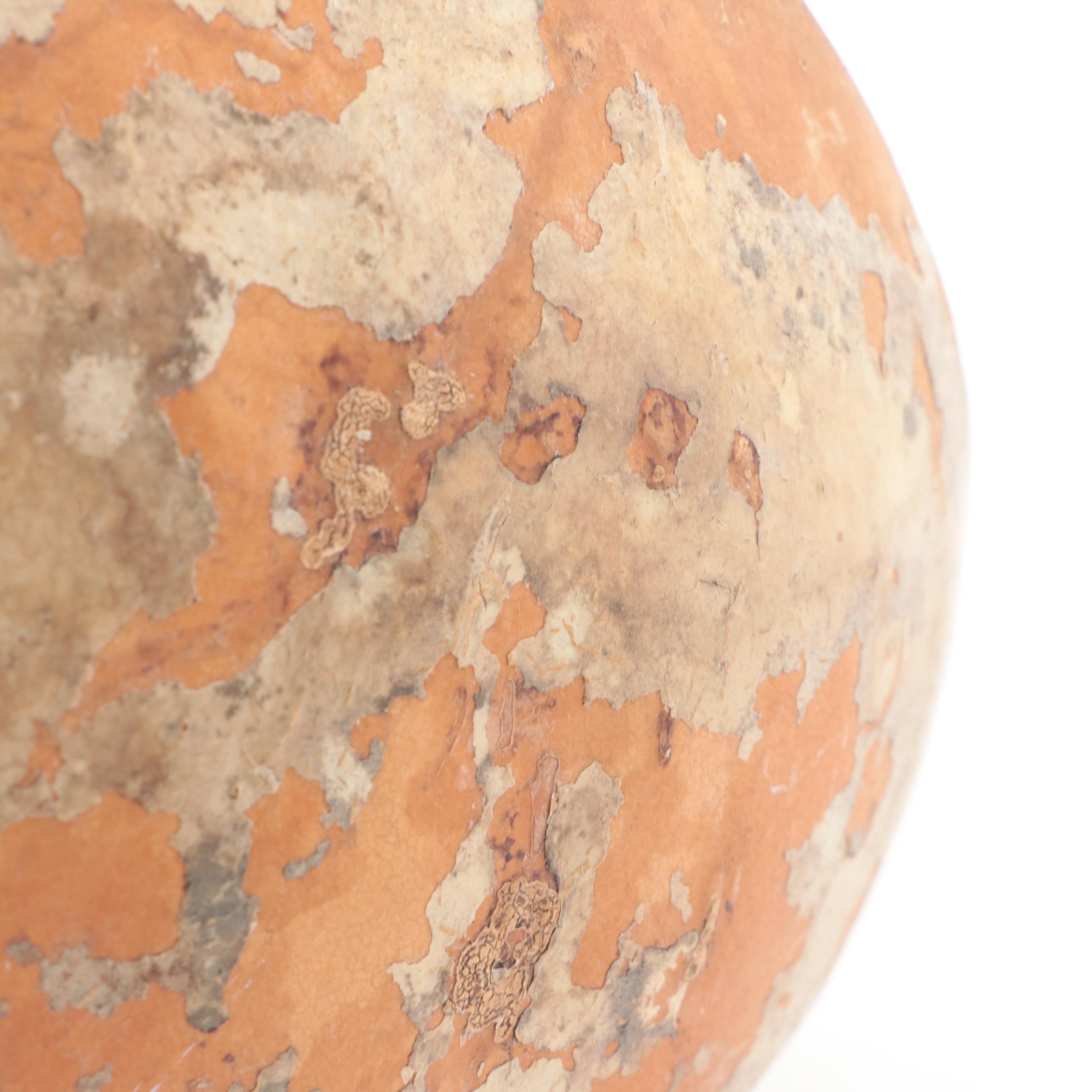 Gourd Christmas Nativity Scene with Corn Husk Figurines