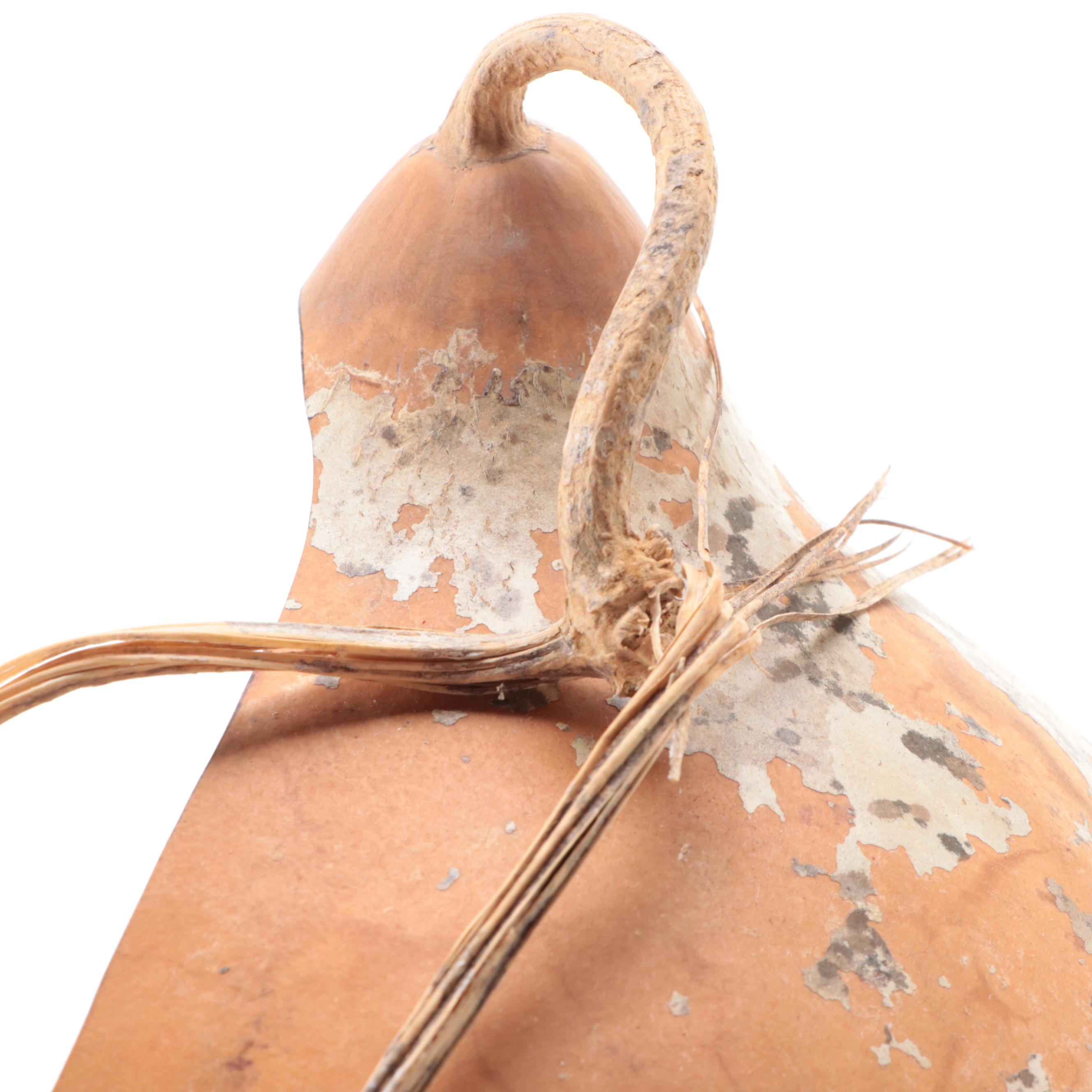 Gourd Christmas Nativity Scene with Corn Husk Figurines