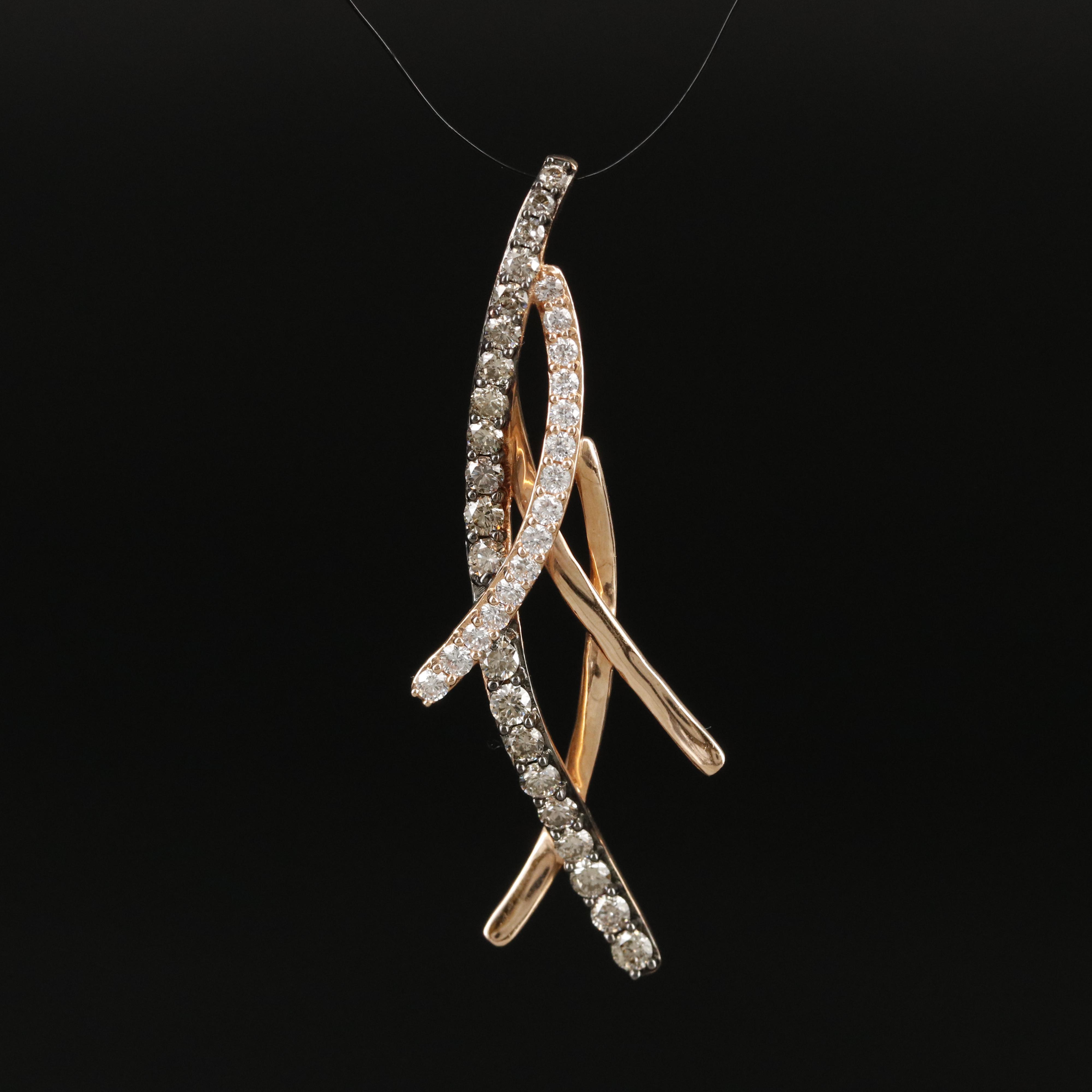 Le Vian 14K Rose Gold 0.93 CTW Diamond Pendant