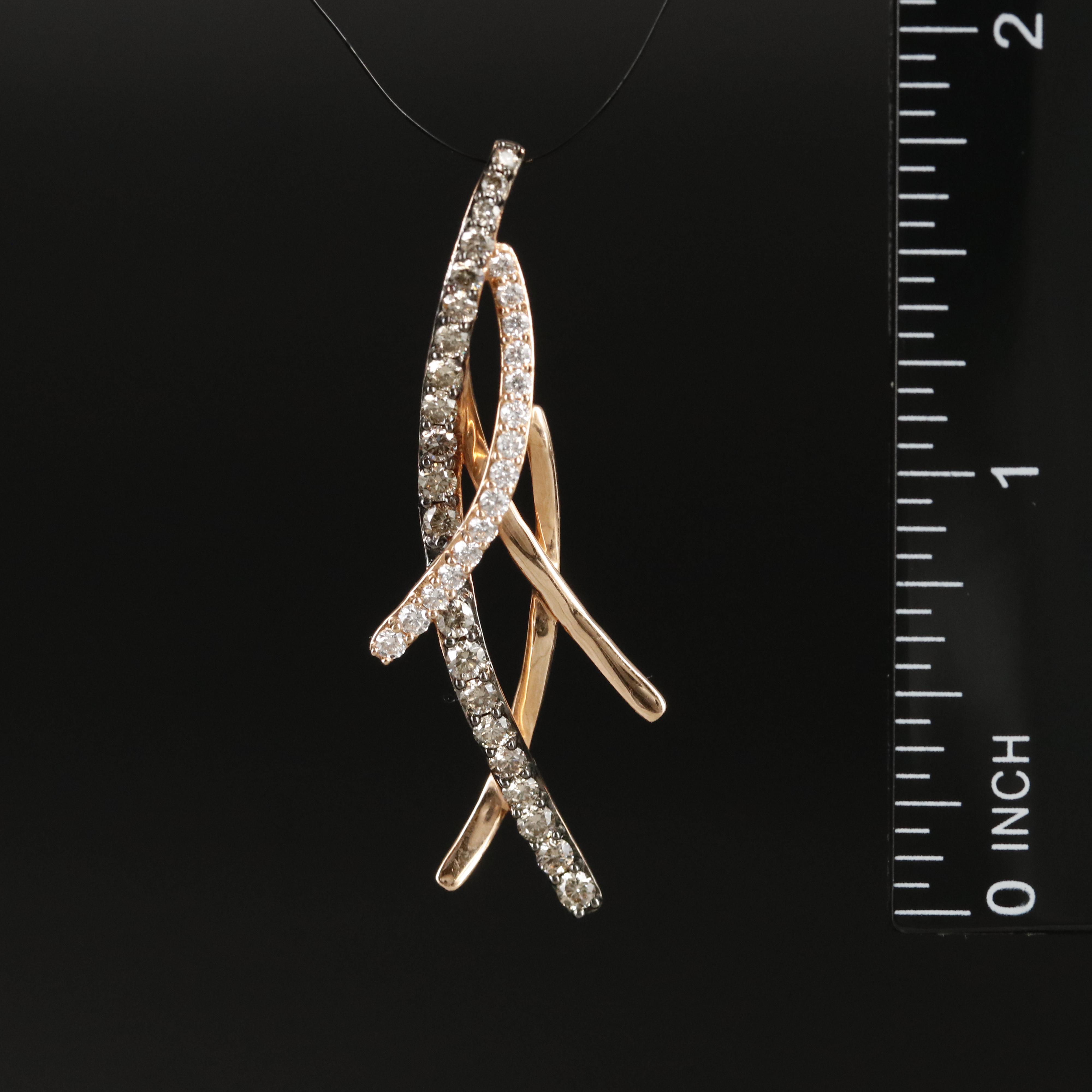 Le Vian 14K Rose Gold 0.93 CTW Diamond Pendant