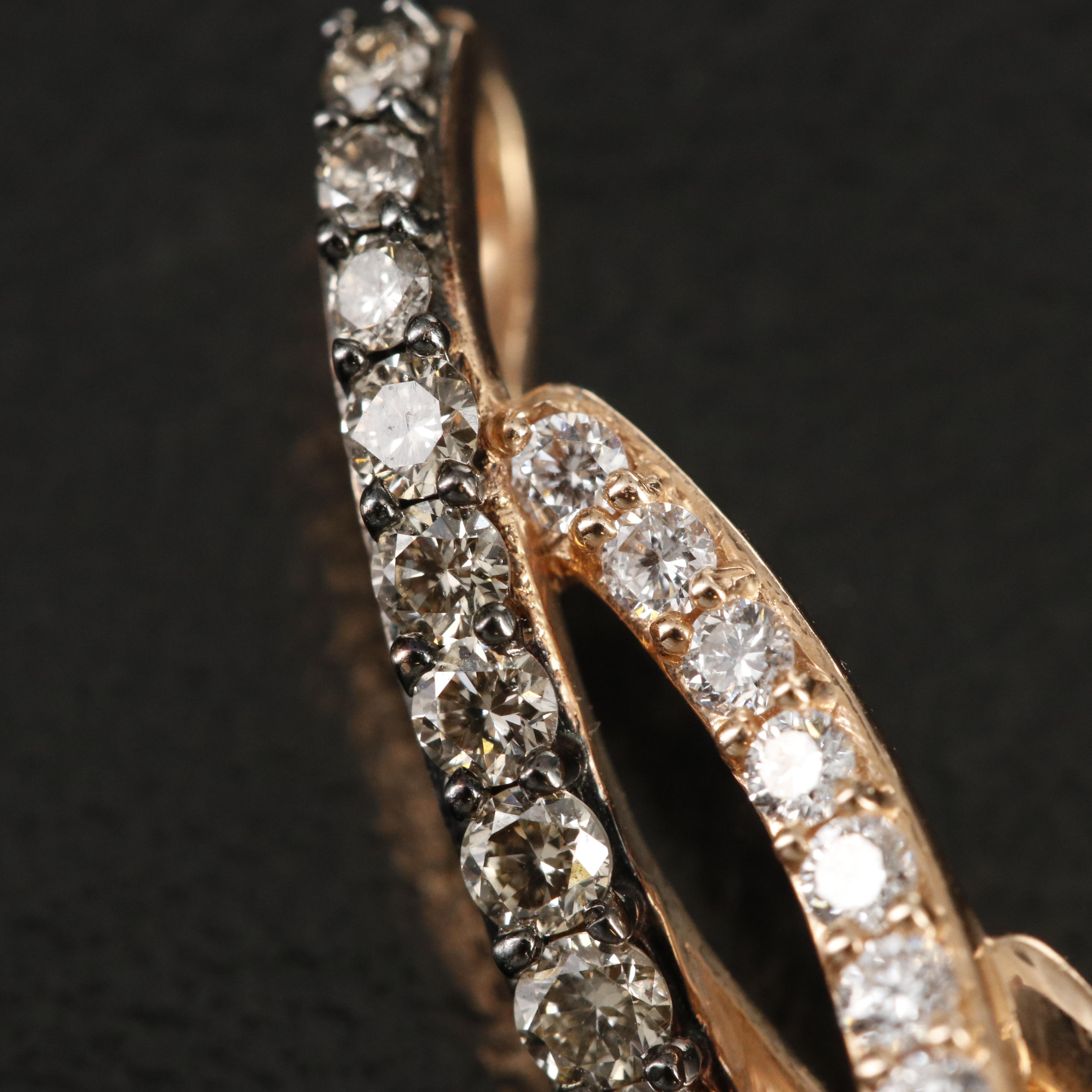 Le Vian 14K Rose Gold 0.93 CTW Diamond Pendant