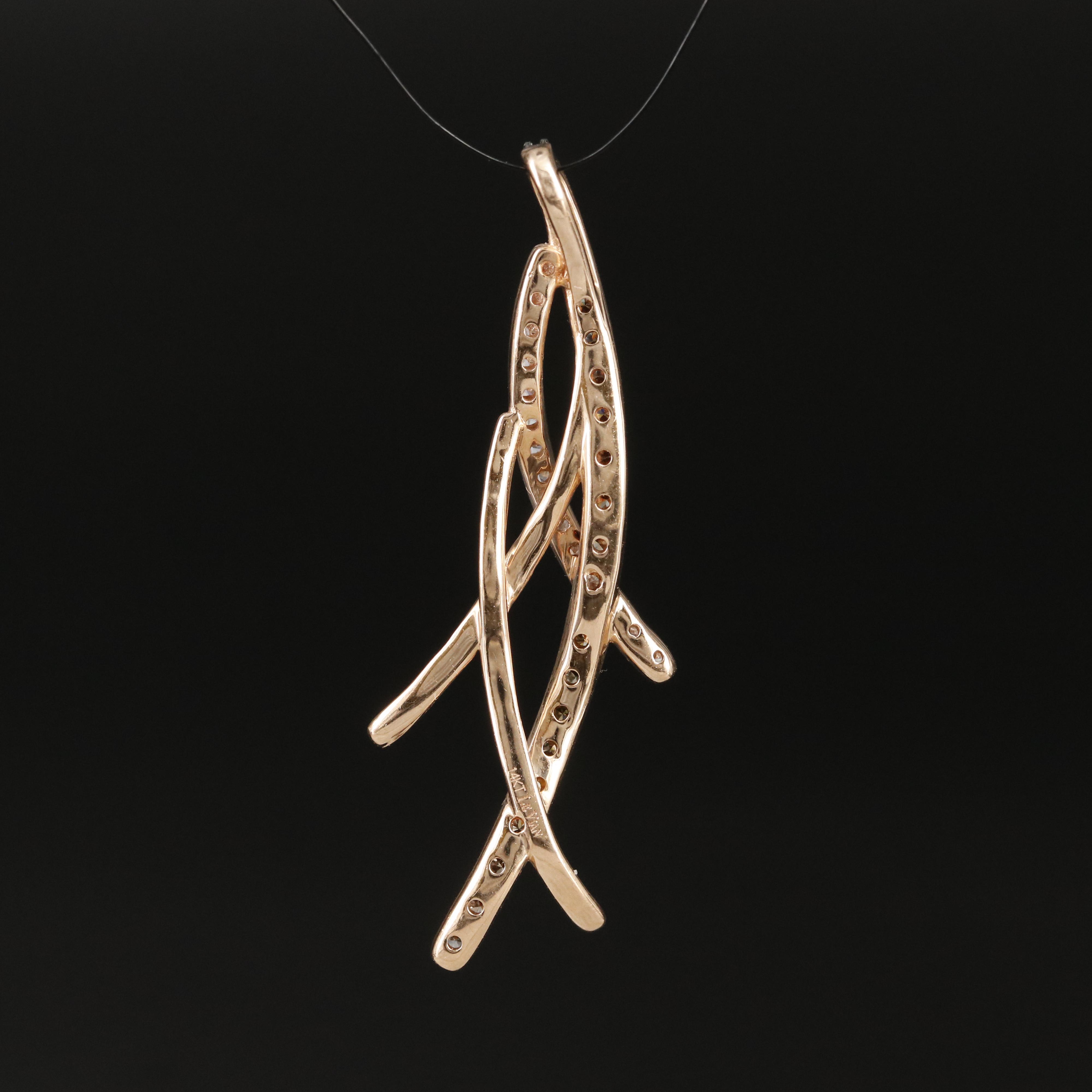 Le Vian 14K Rose Gold 0.93 CTW Diamond Pendant