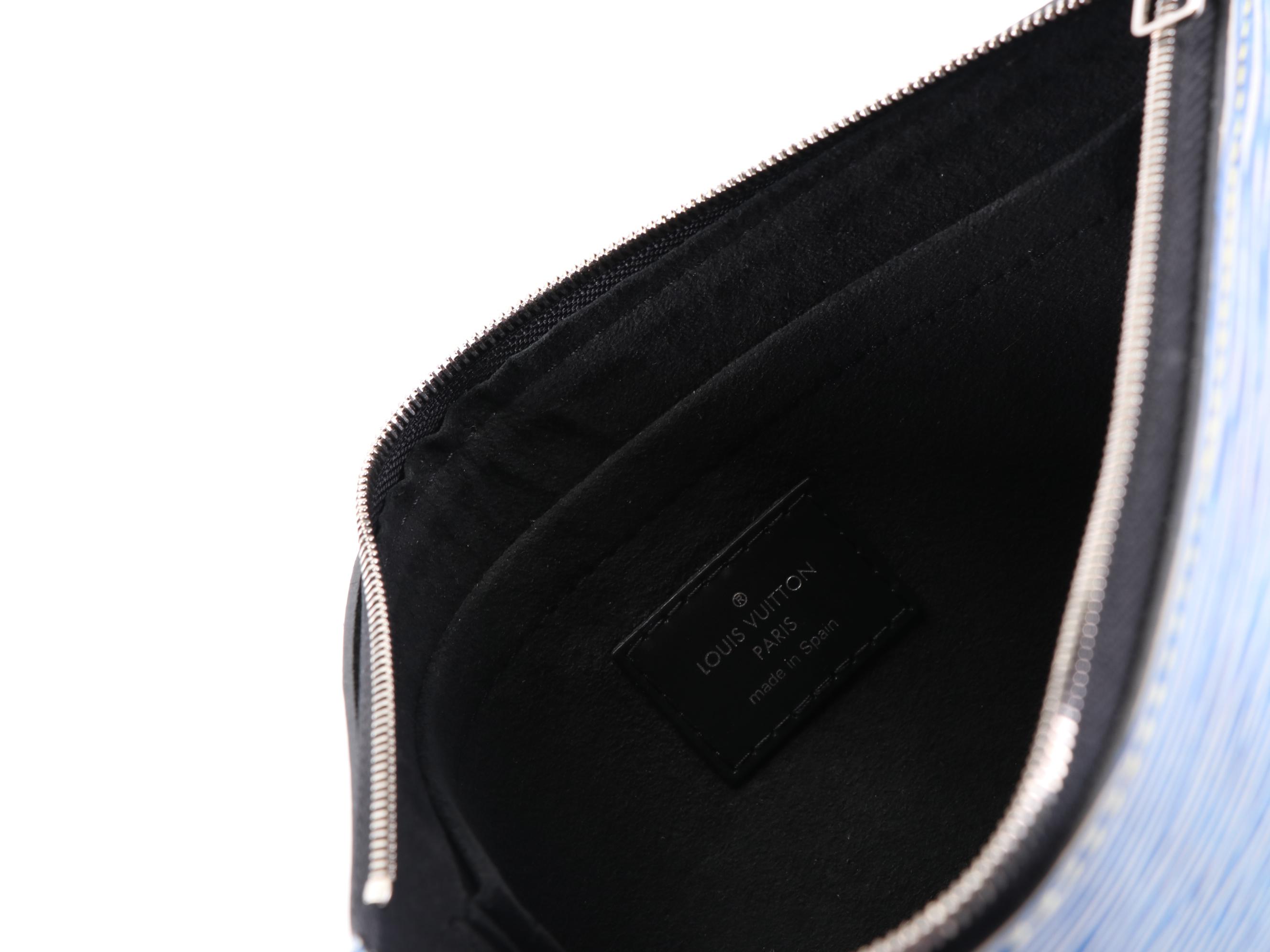 Louis Vuitton Neverfull Pochette in Denim Epi Leather