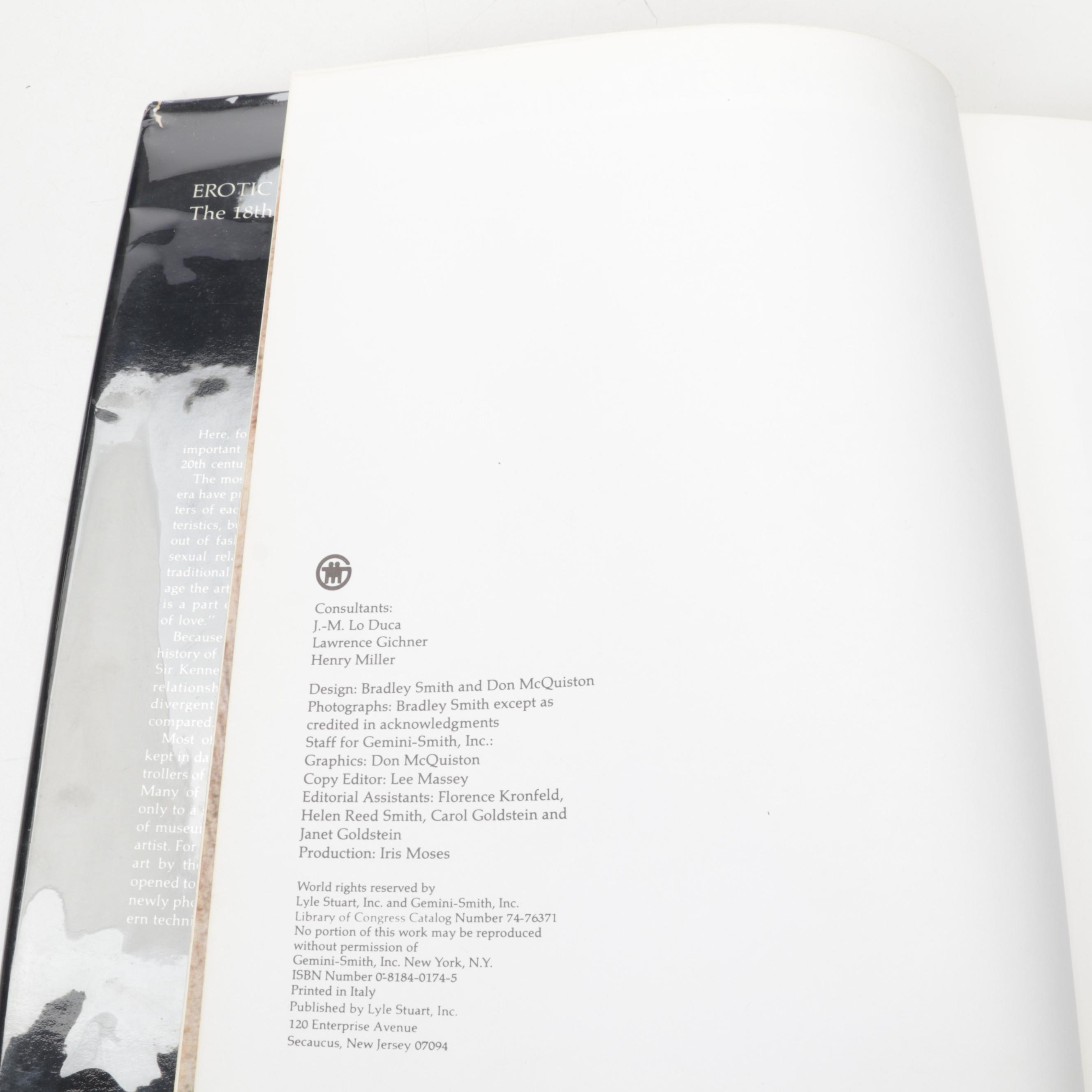 "The Complete Book of Erotic Art" by Drs. Phyllis and Eberhard Kronhausen, 1987