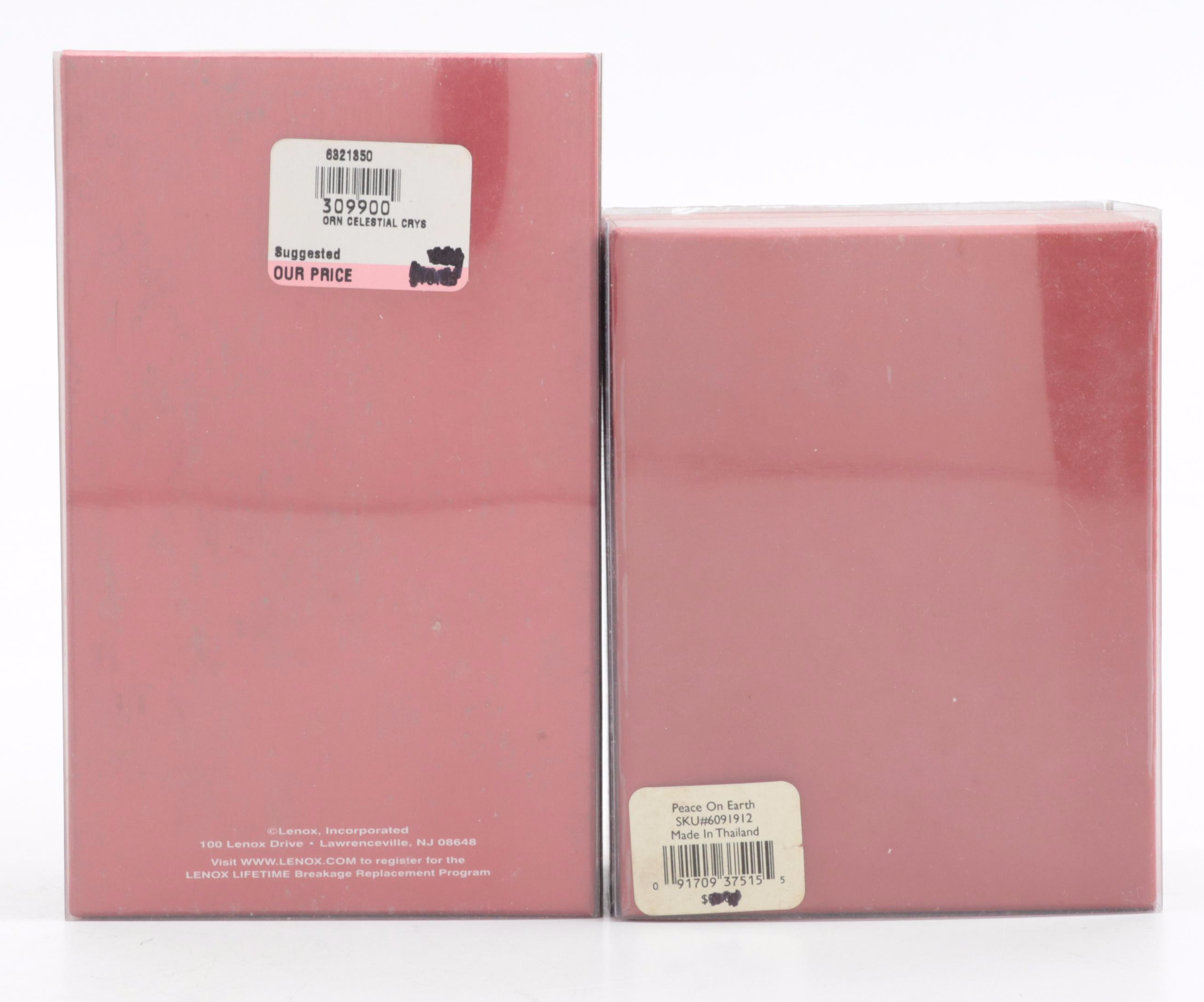 Lenox China and Crystal Christmas Tree Ornaments