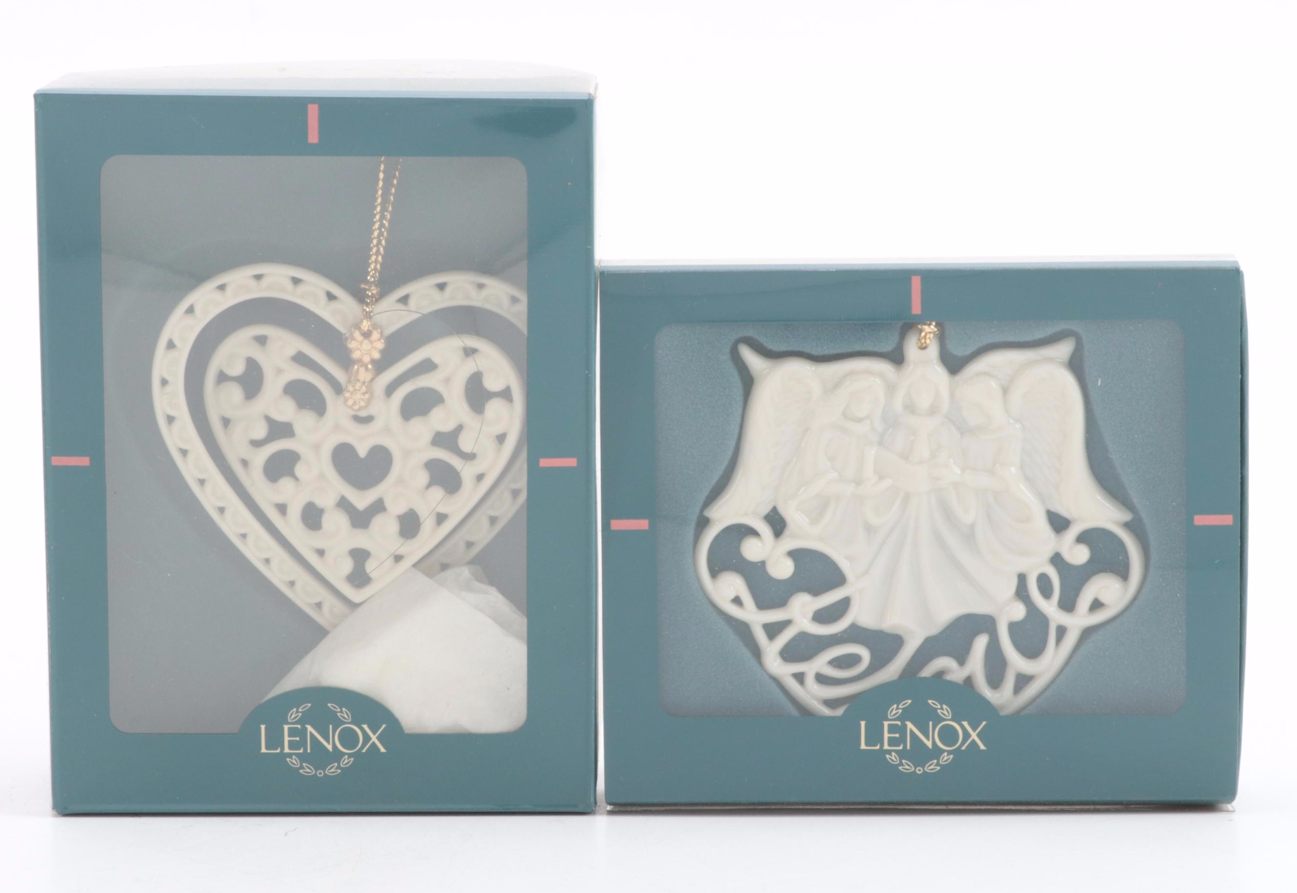 Lenox China and Crystal Christmas Tree Ornaments