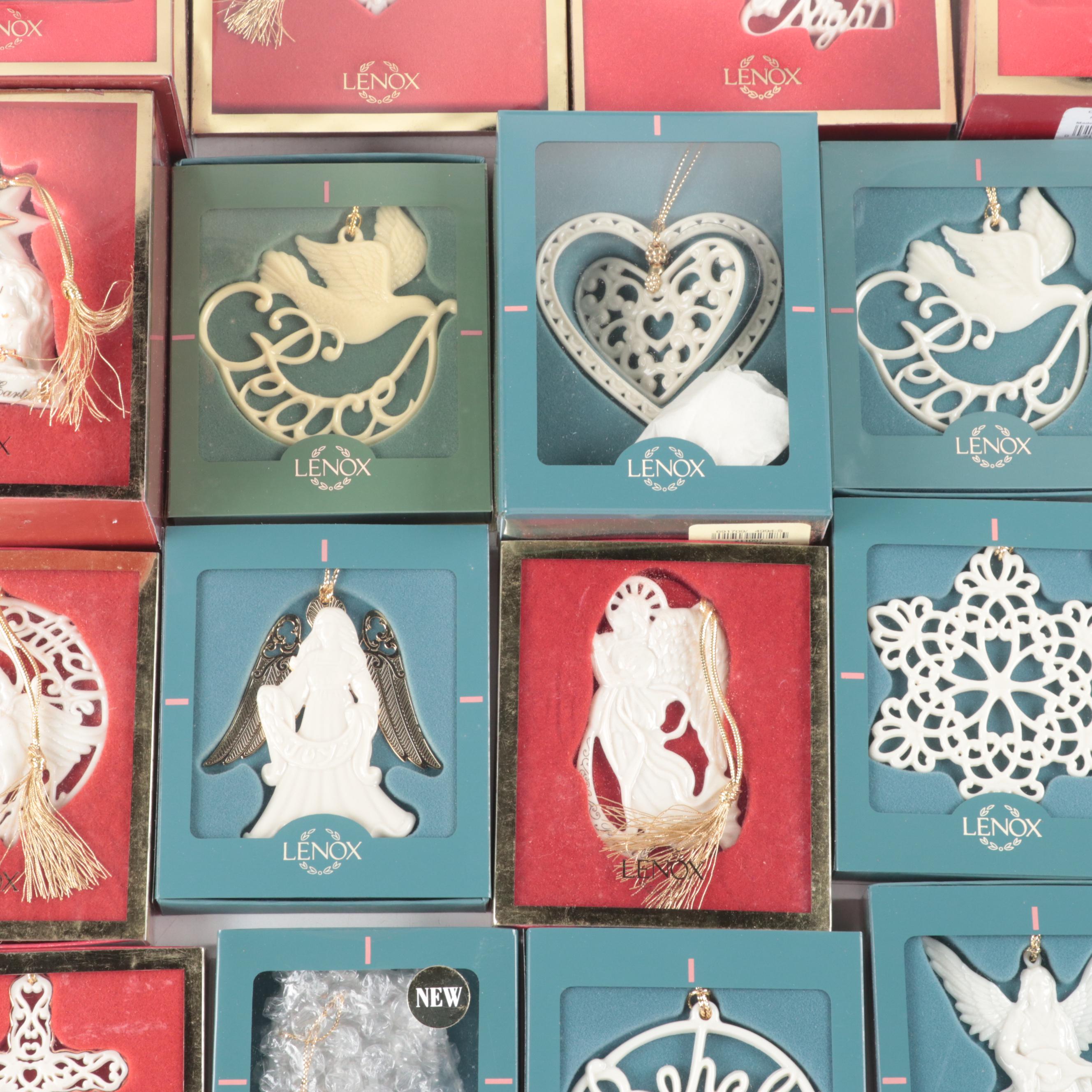 Lenox China and Crystal Christmas Tree Ornaments