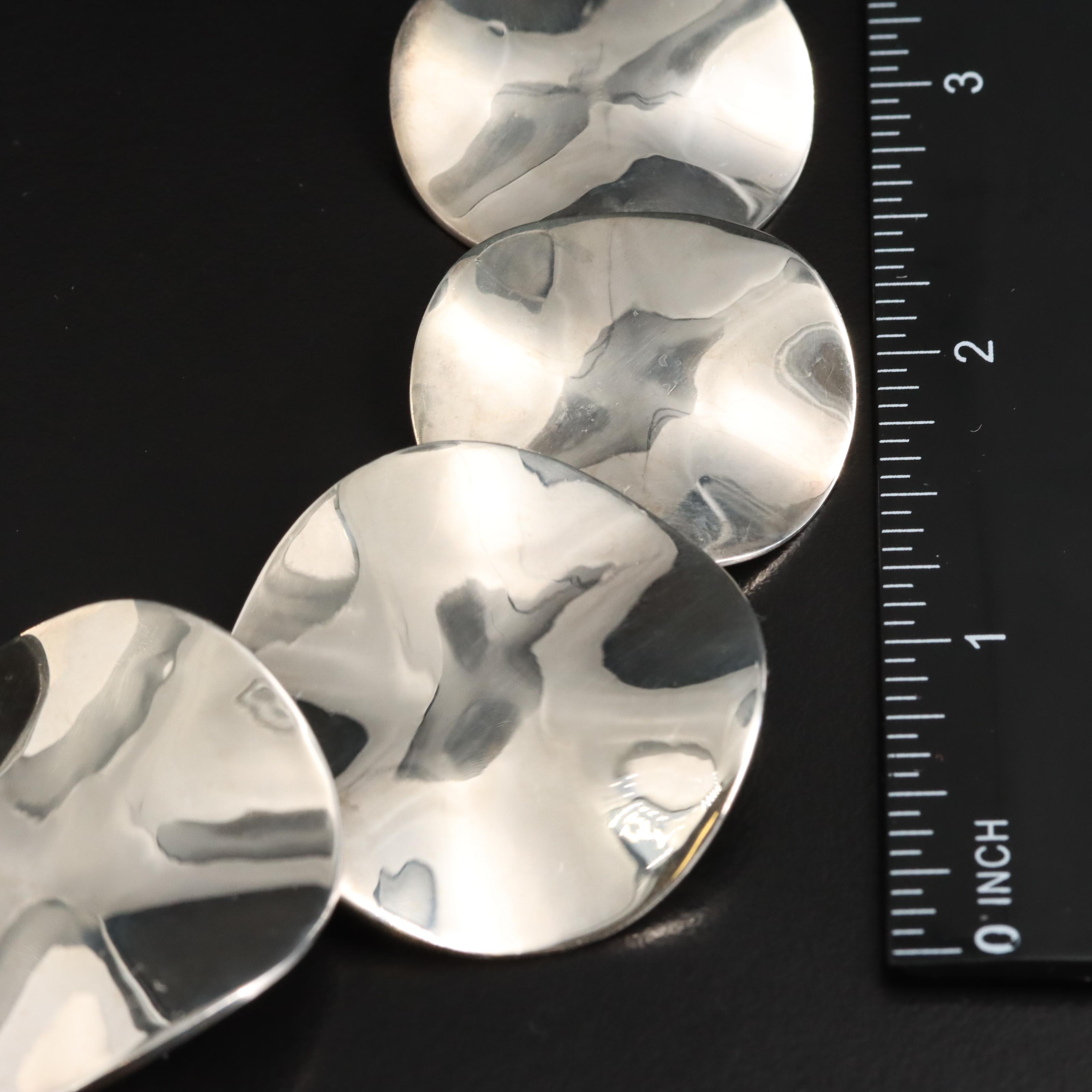 Ippolita Sterling Wavy Disk Necklace