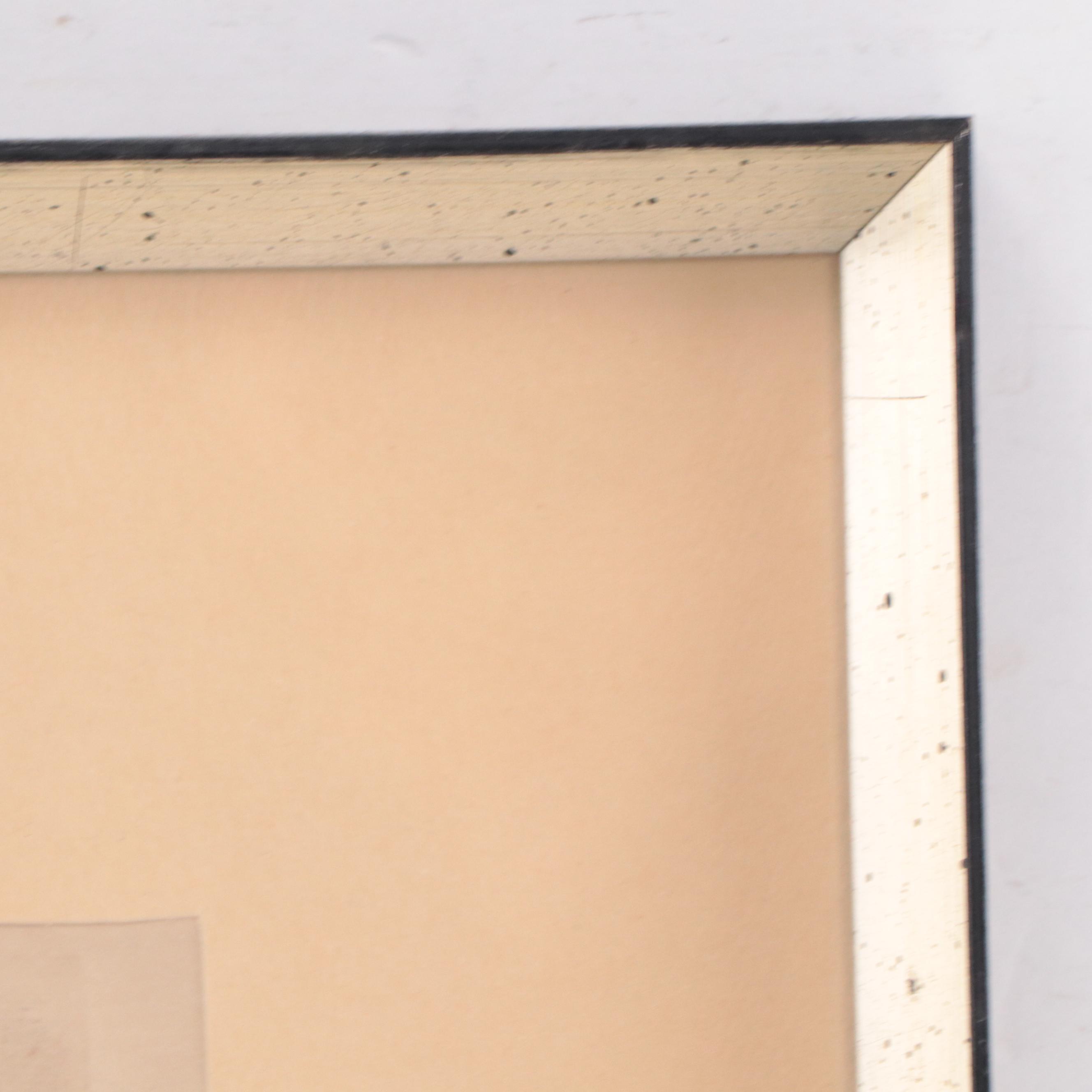 Drypoint Etching of Wooded Lake Landscape