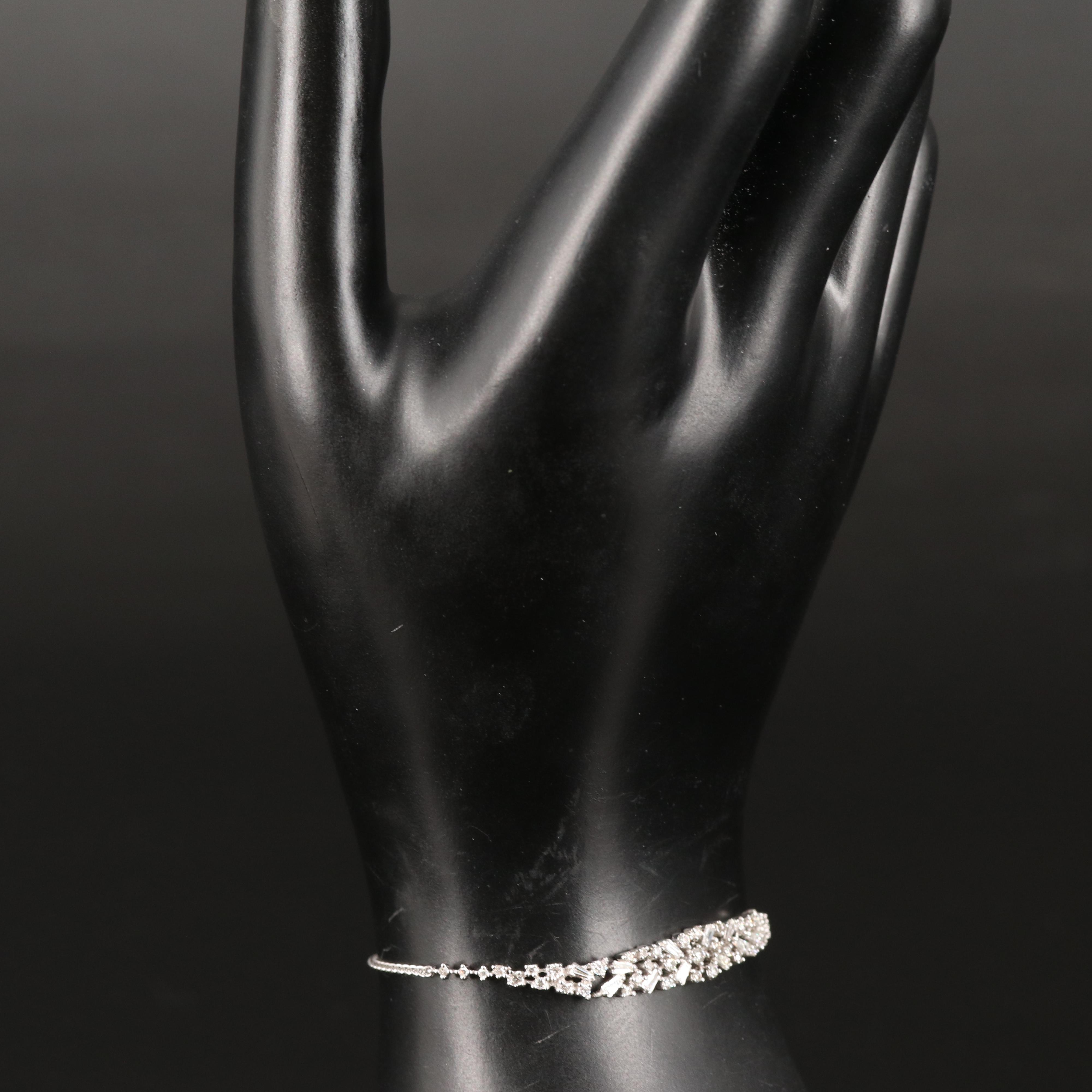 14K 0.70 CTW Diamond Bolo Bracelet