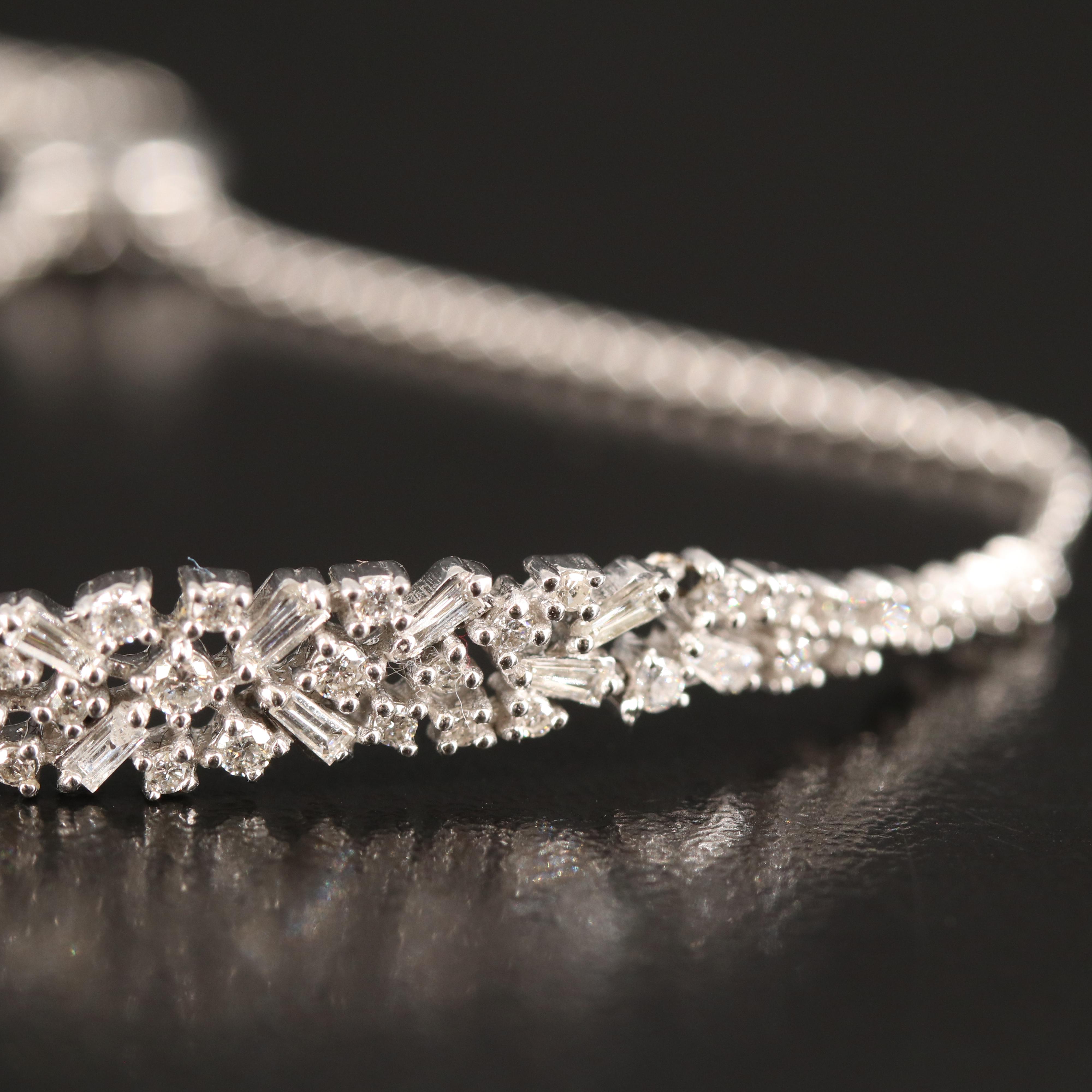 14K 0.70 CTW Diamond Bolo Bracelet