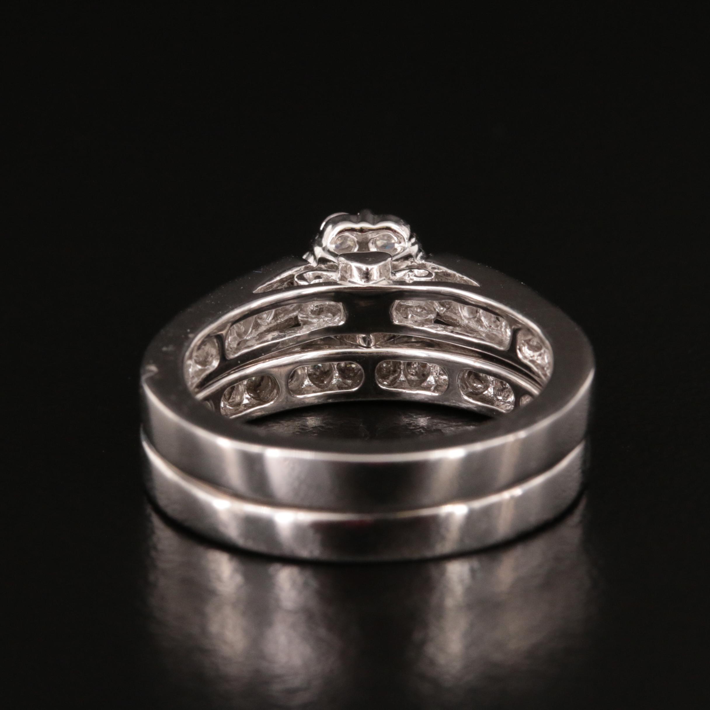 Sterling and Diamond Ring Set