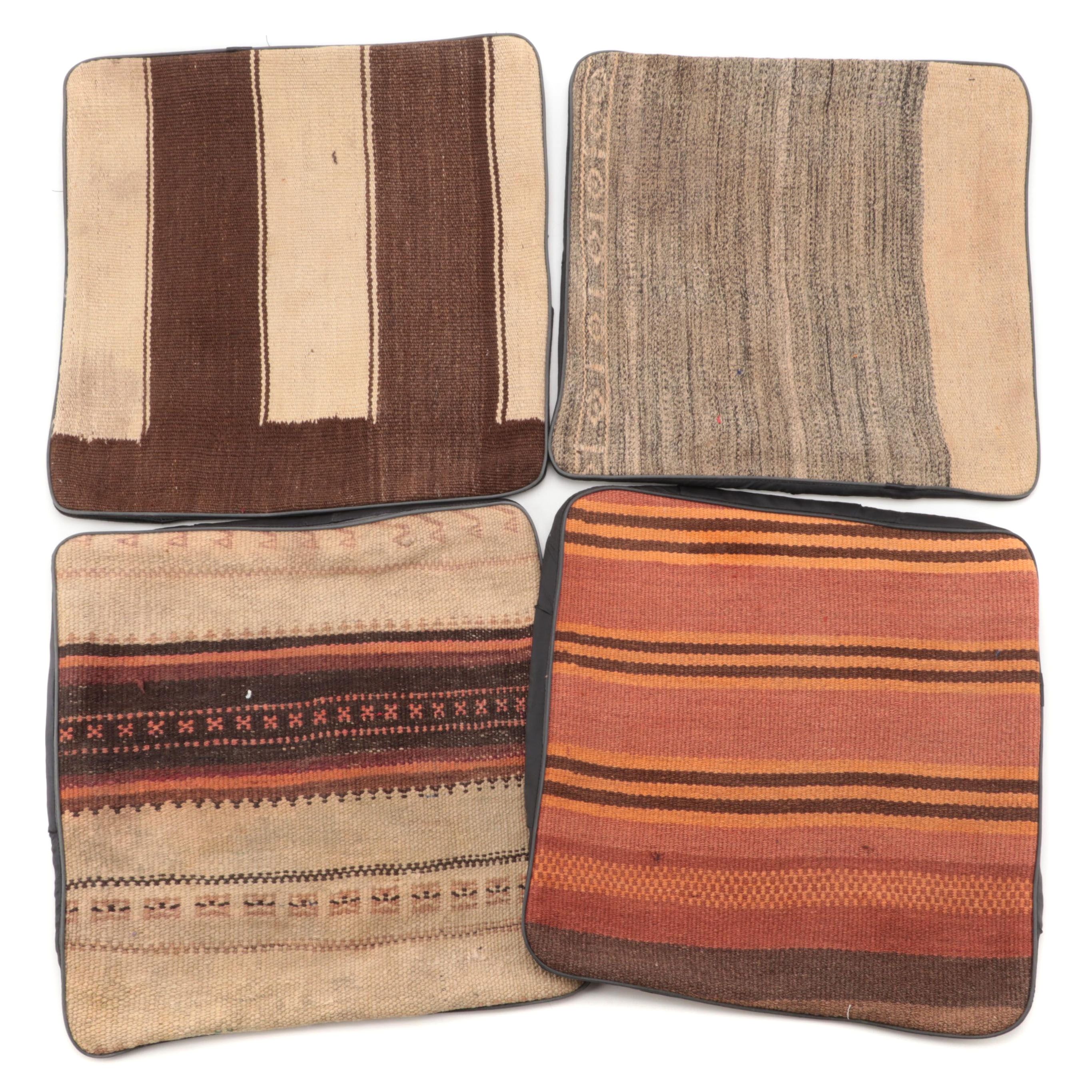 Handwoven Kilim Face Throw Pillow Covers