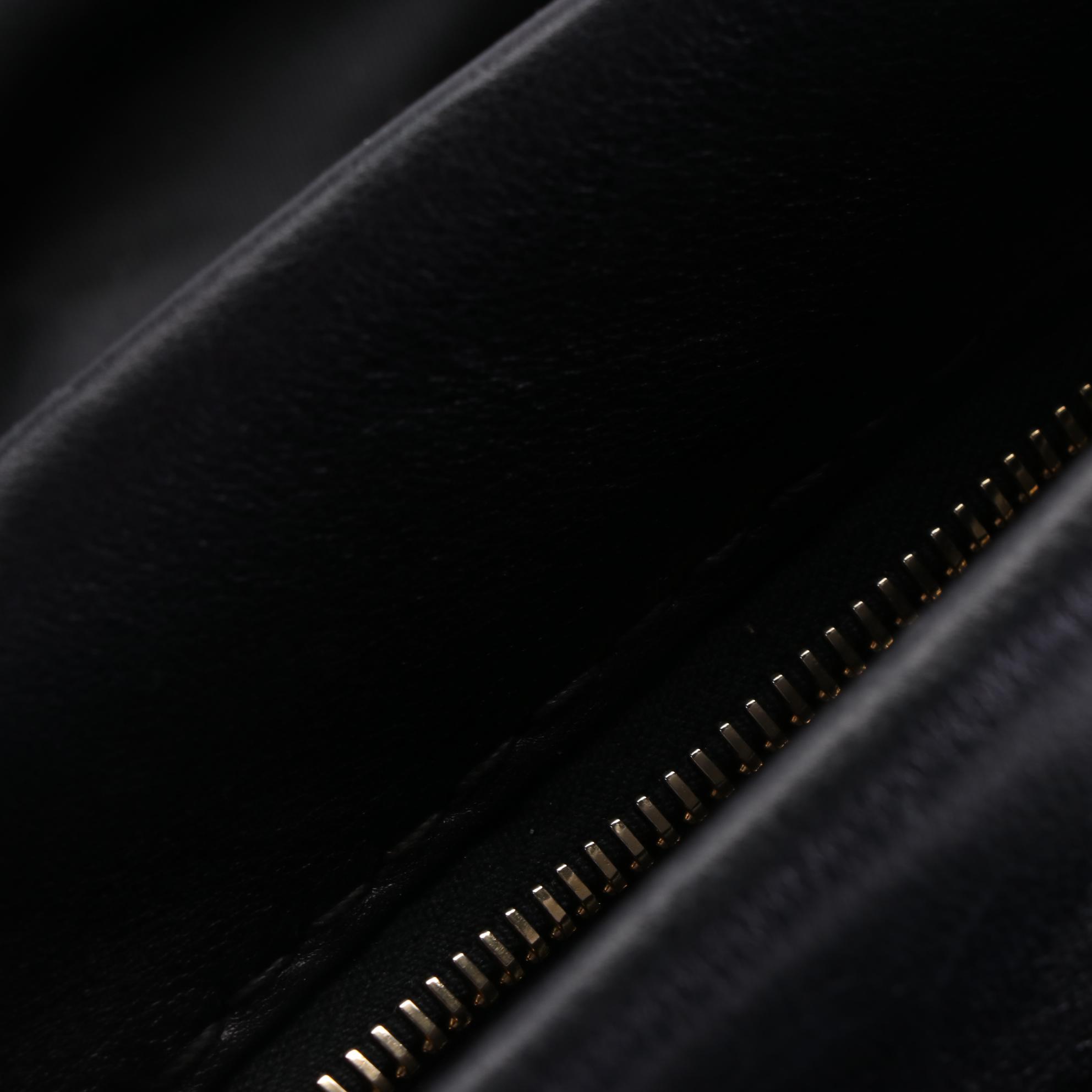 Prada Large Tessuto Frame Tote in Black Nylon and Leather Trim