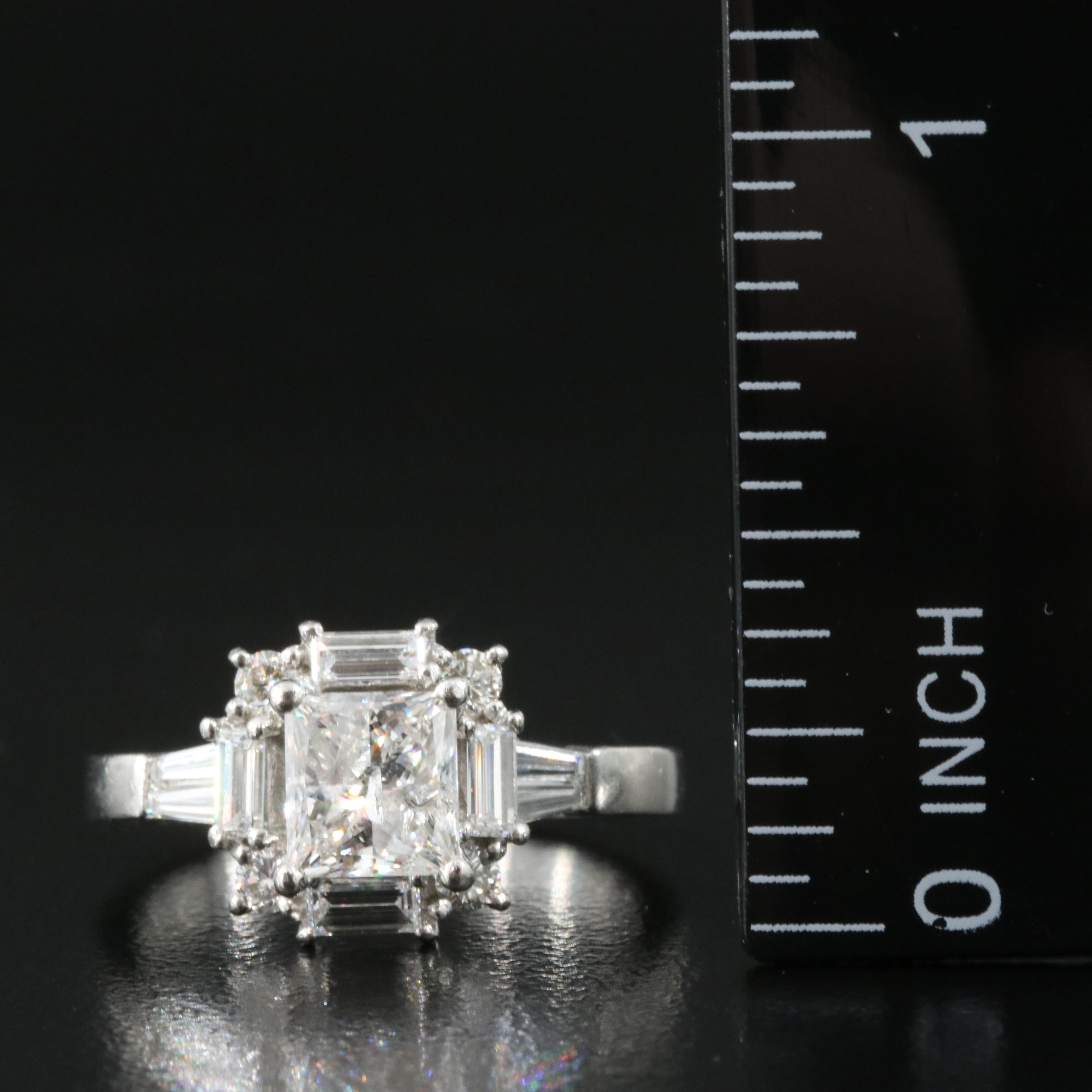 Platinum 1.74 CTW Diamond Ring