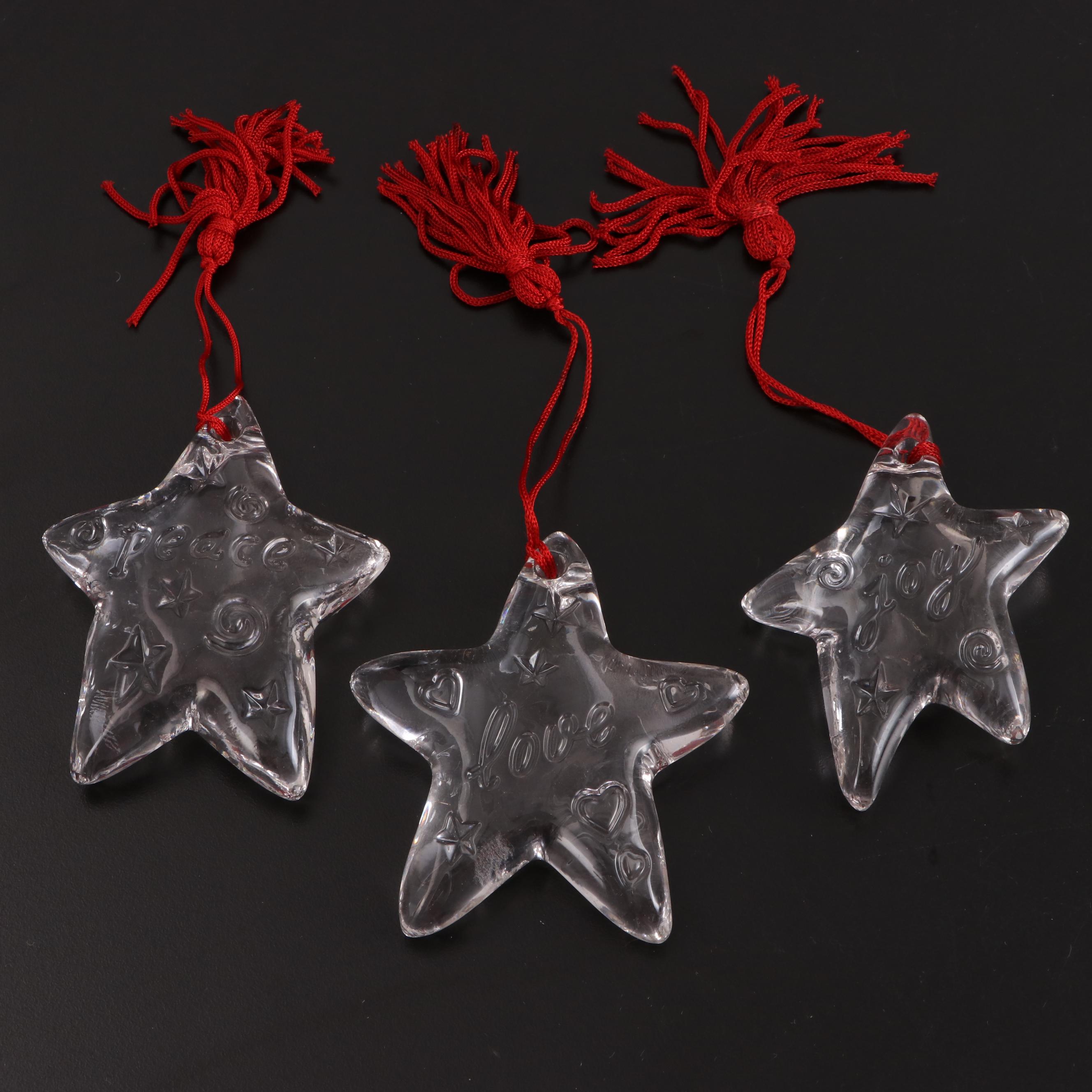 11 Marquis and Waterford Crystal Christmas Tree Ornaments