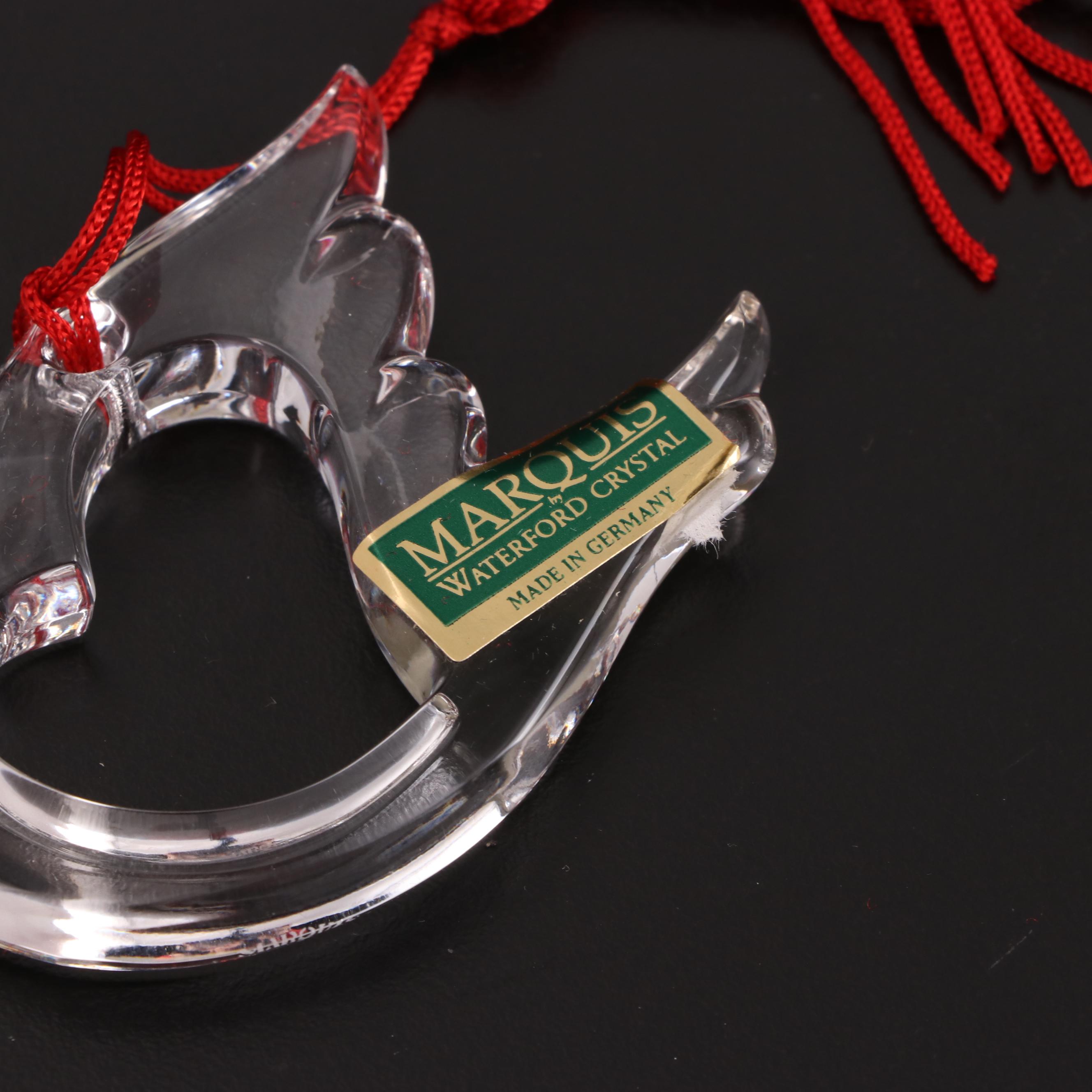 11 Marquis and Waterford Crystal Christmas Tree Ornaments