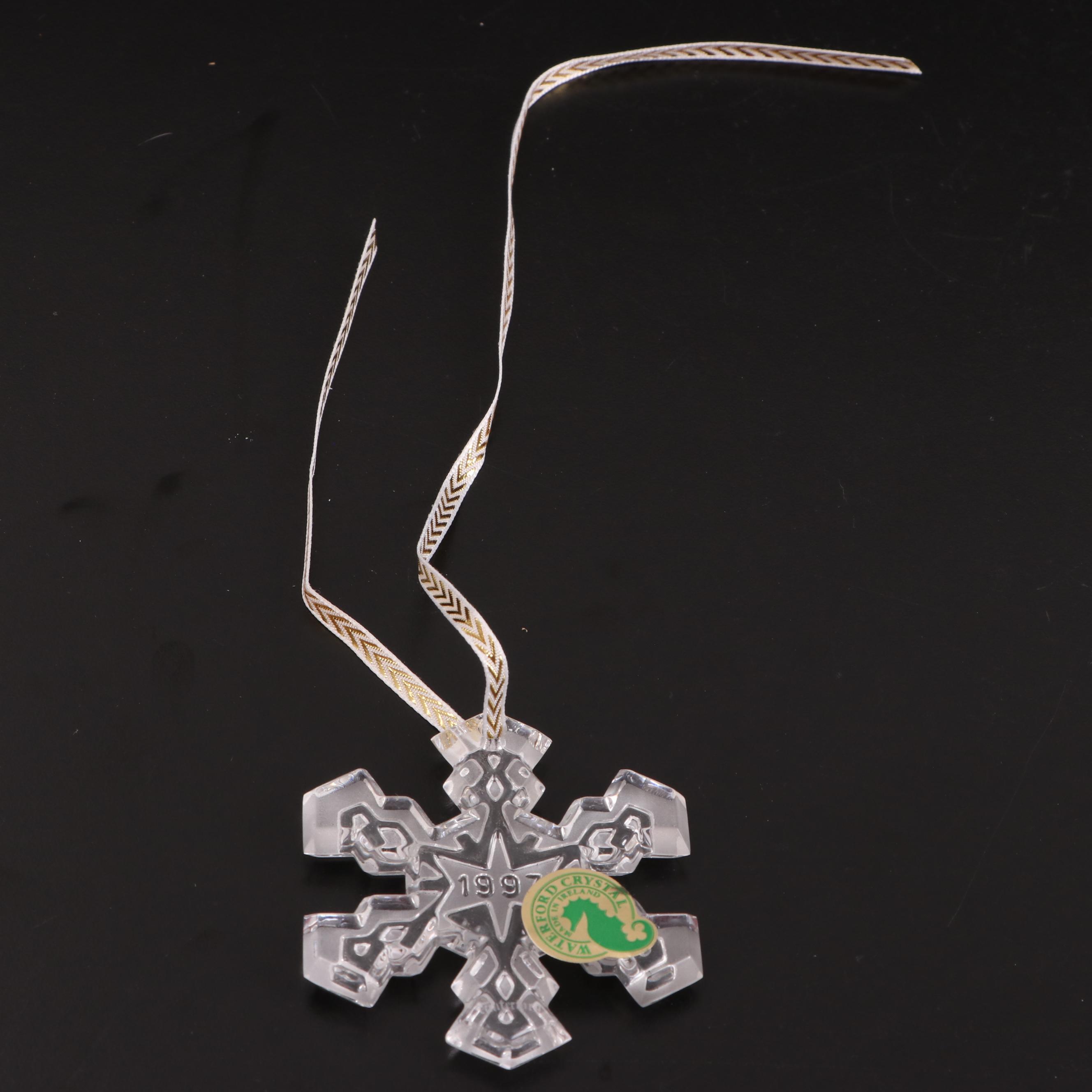 11 Marquis and Waterford Crystal Christmas Tree Ornaments