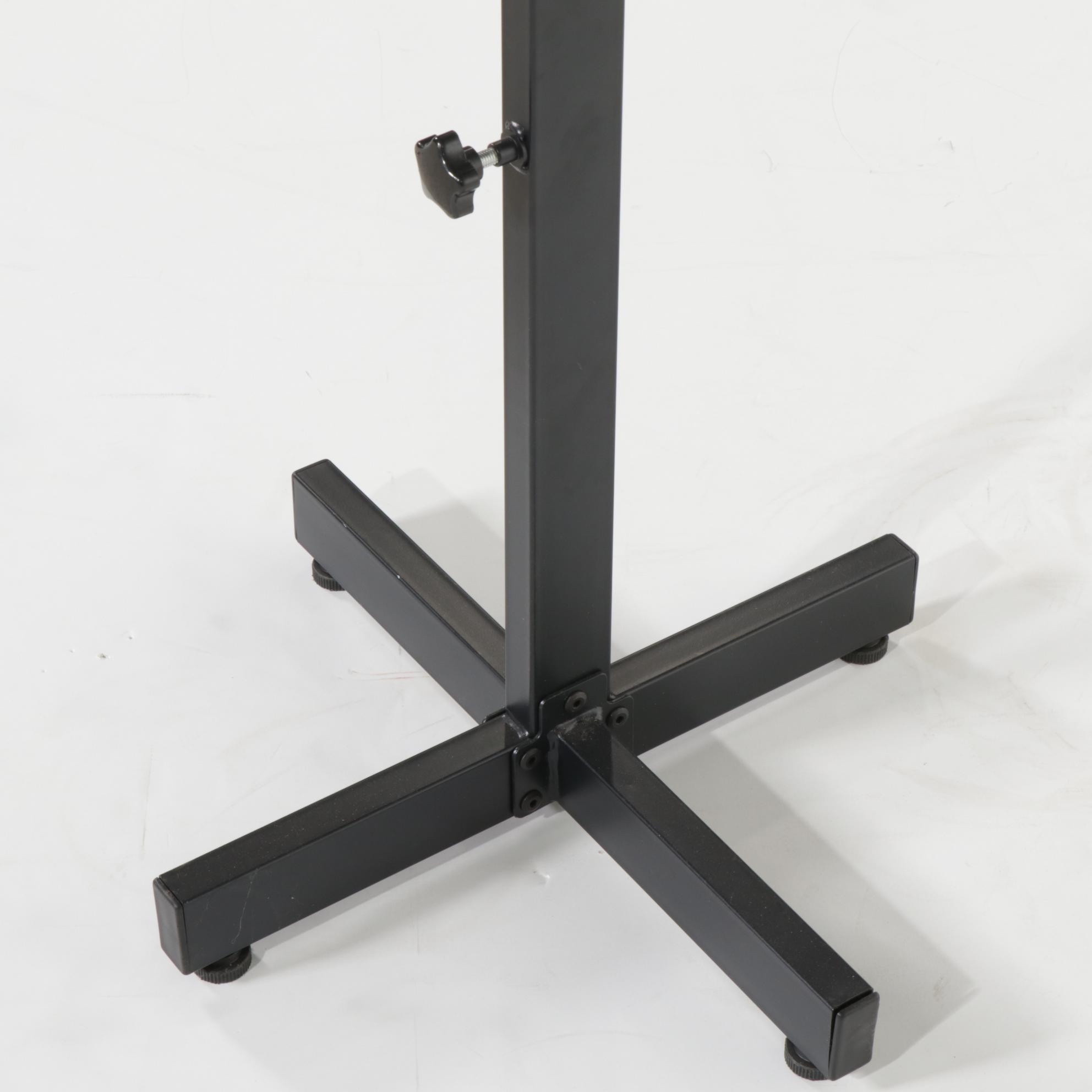 Metal and Wood-Grained Laminate Adjustable Lectern