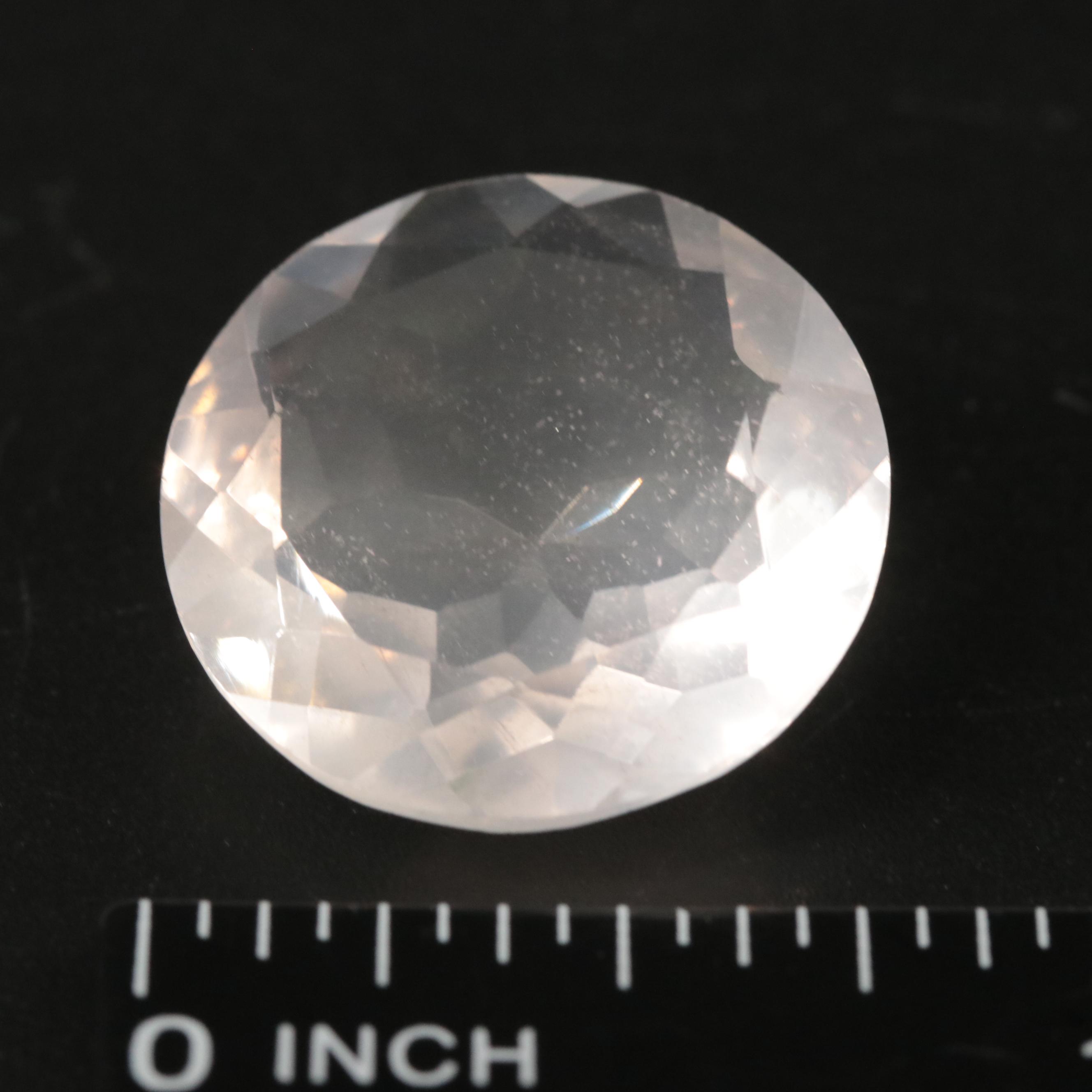 Loose 18.71 CT Rose Quartz