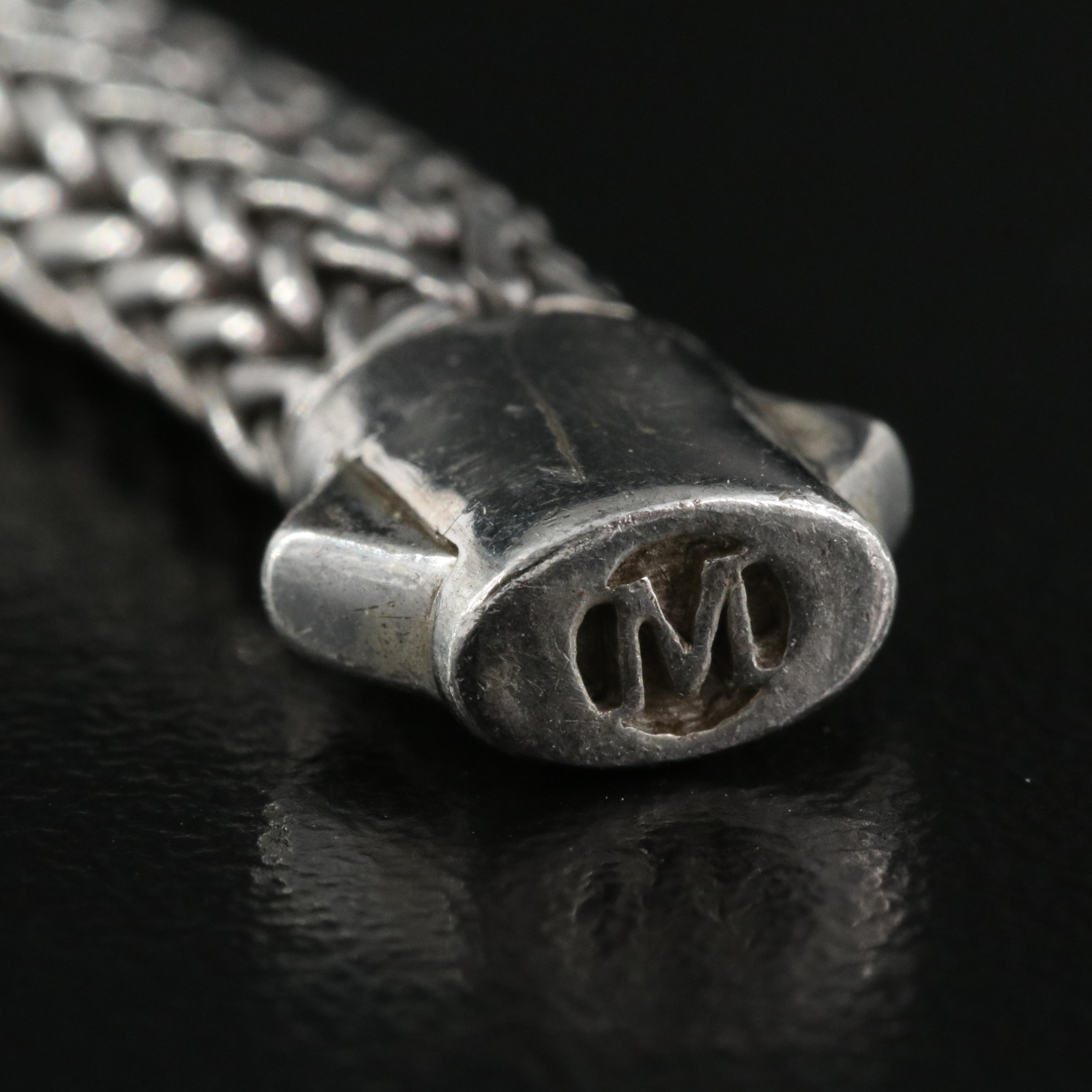 John Hardy "Classic" Diamond Chain Bracelet in Sterling with 18K Accents