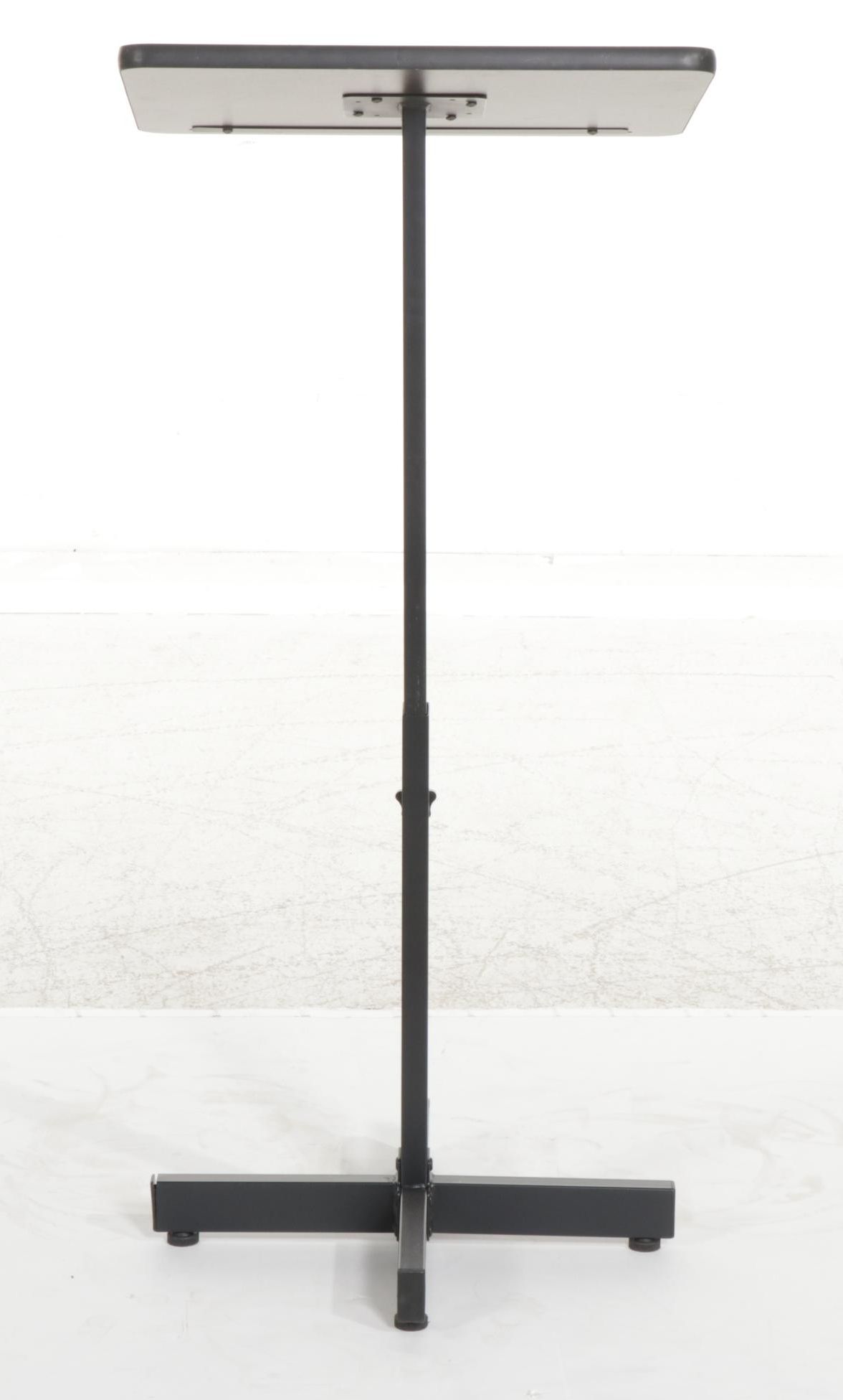 Metal and Wood-Grained Laminate Adjustable Lectern