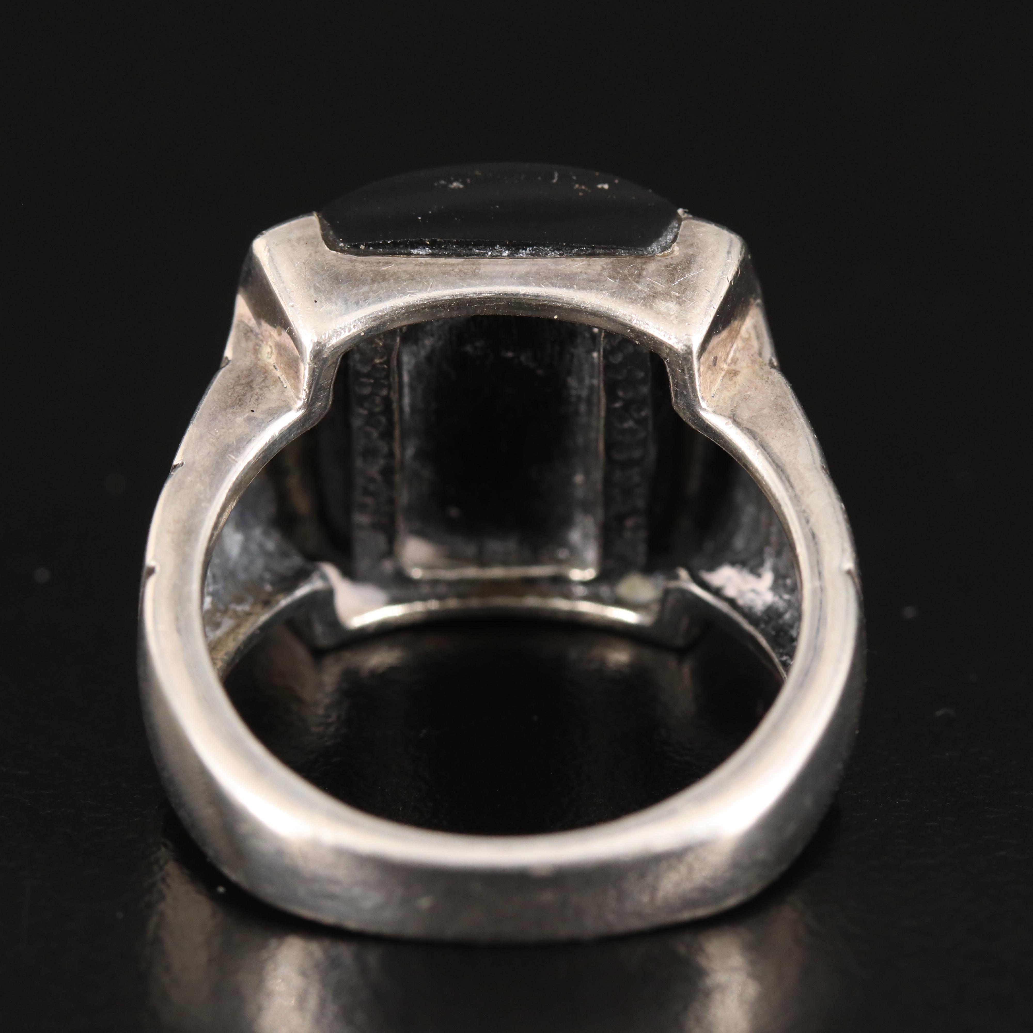 Sterling Silver Black Onyx Ring