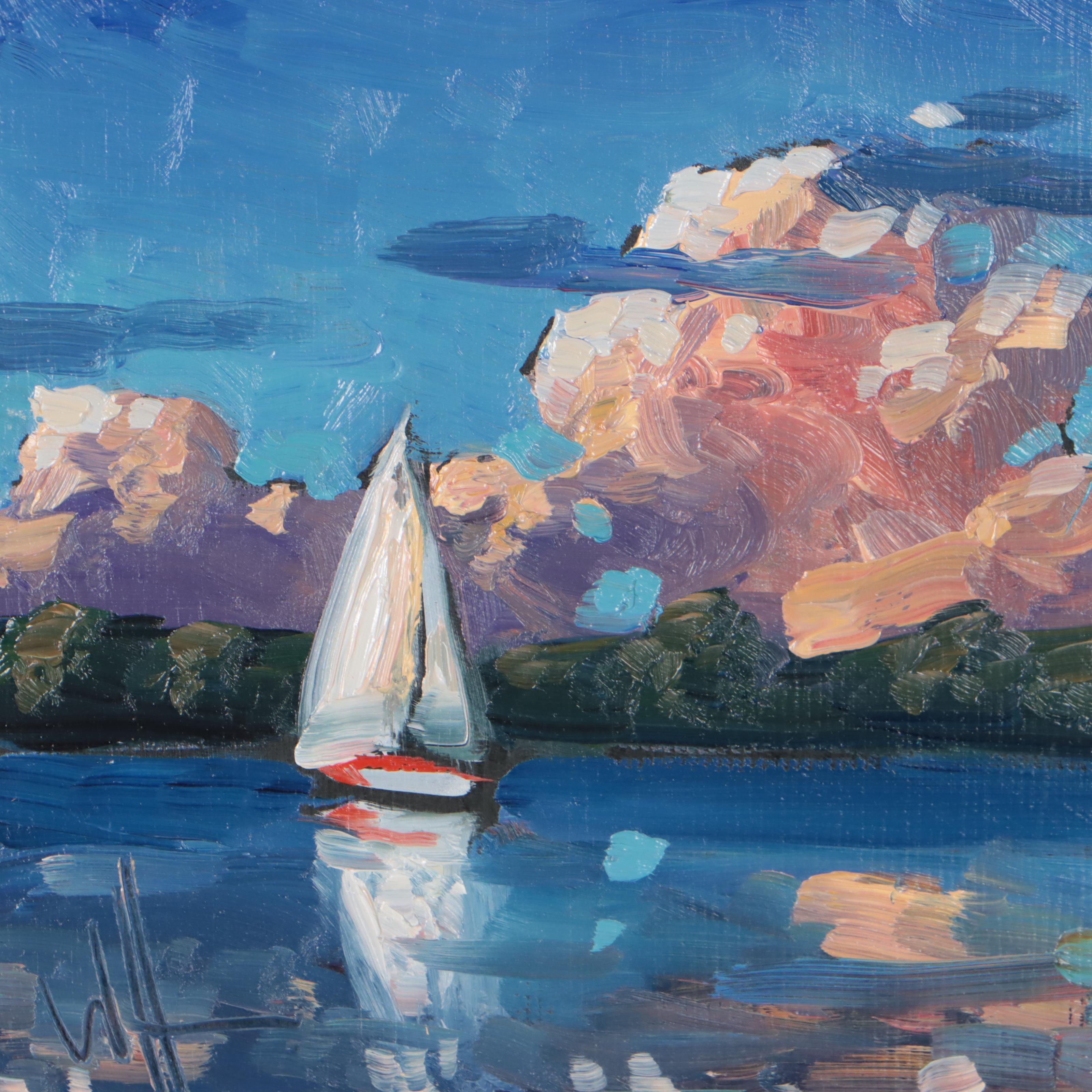 William Hawkins Oil Painting "Lac Mille Lacs," 2022