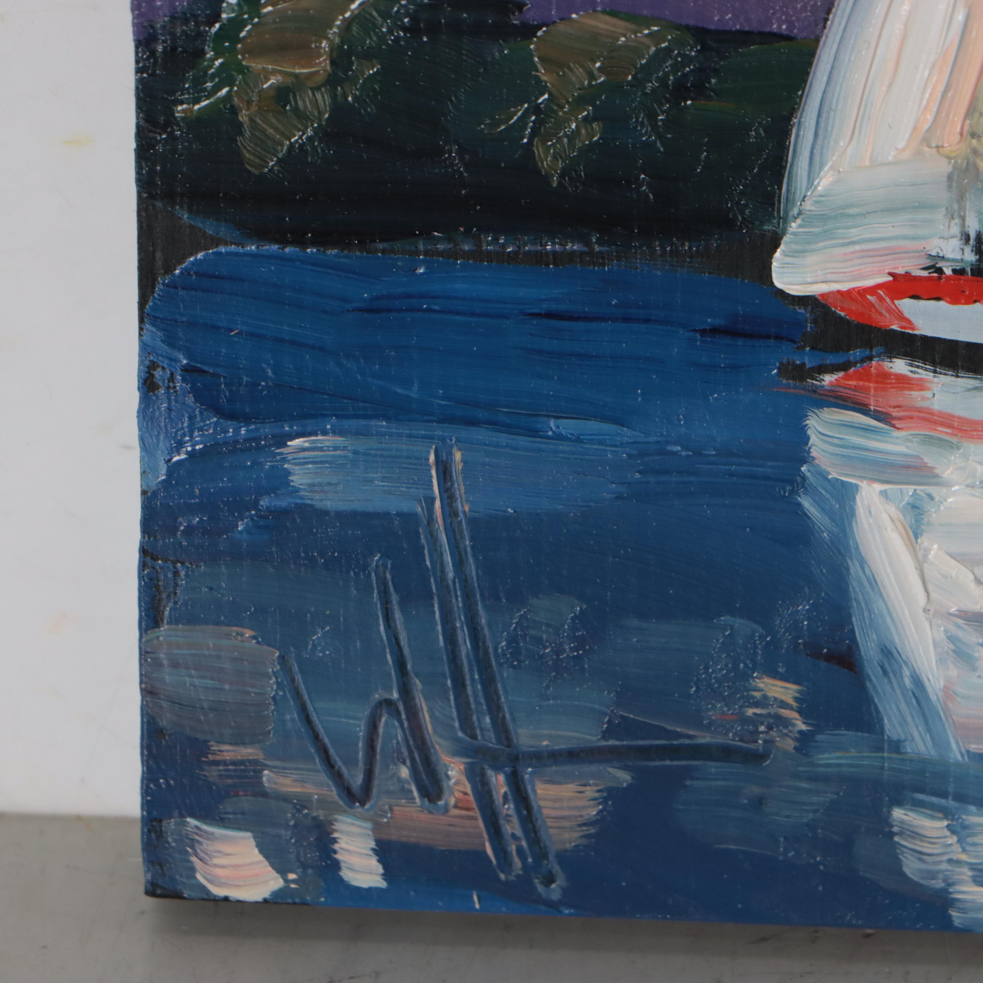 William Hawkins Oil Painting "Lac Mille Lacs," 2022