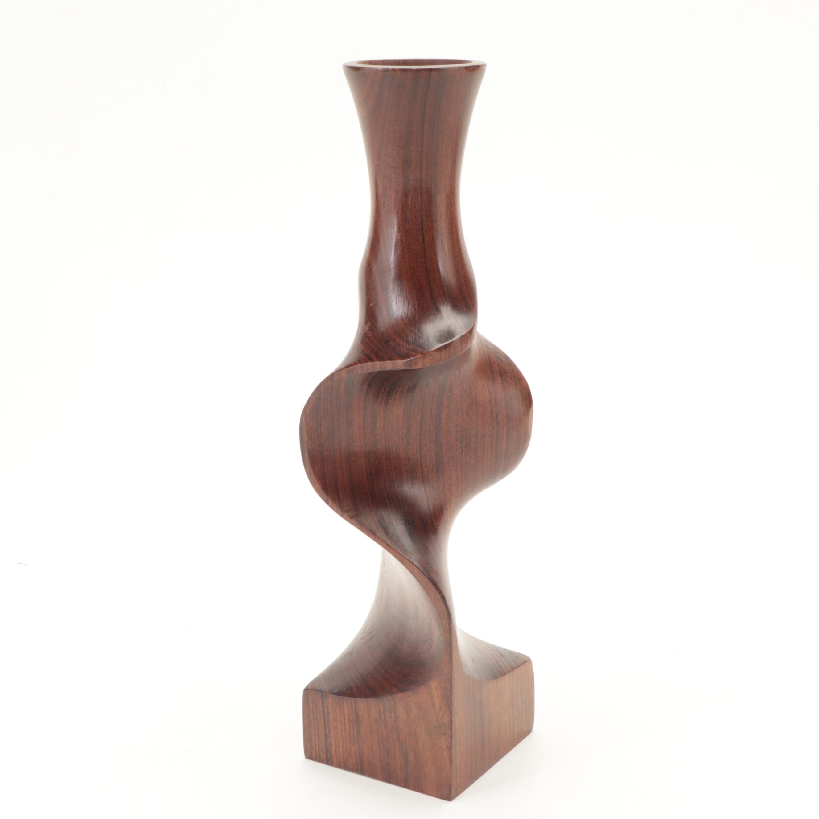 Handmade Black Walnut Vase