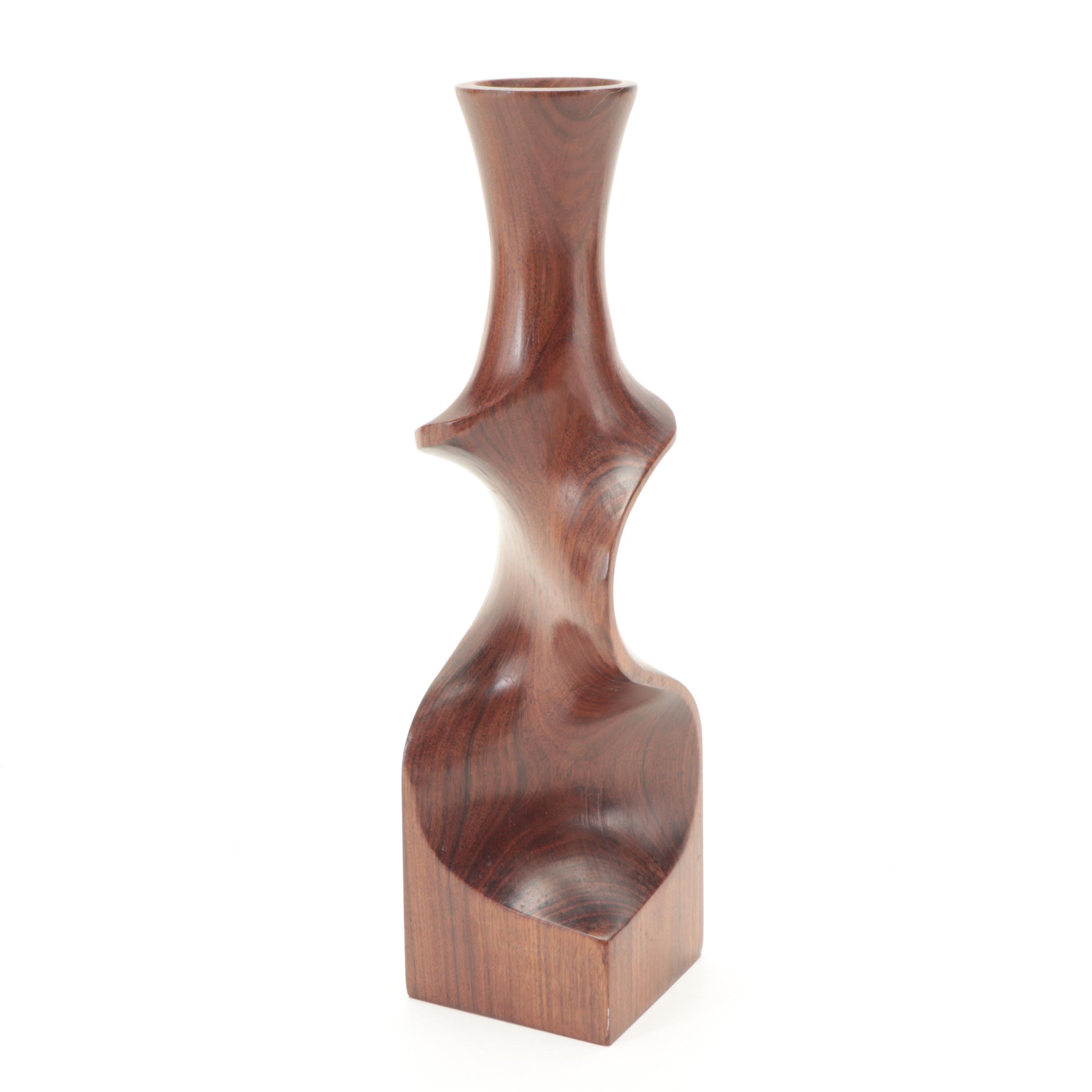 Handmade Black Walnut Vase