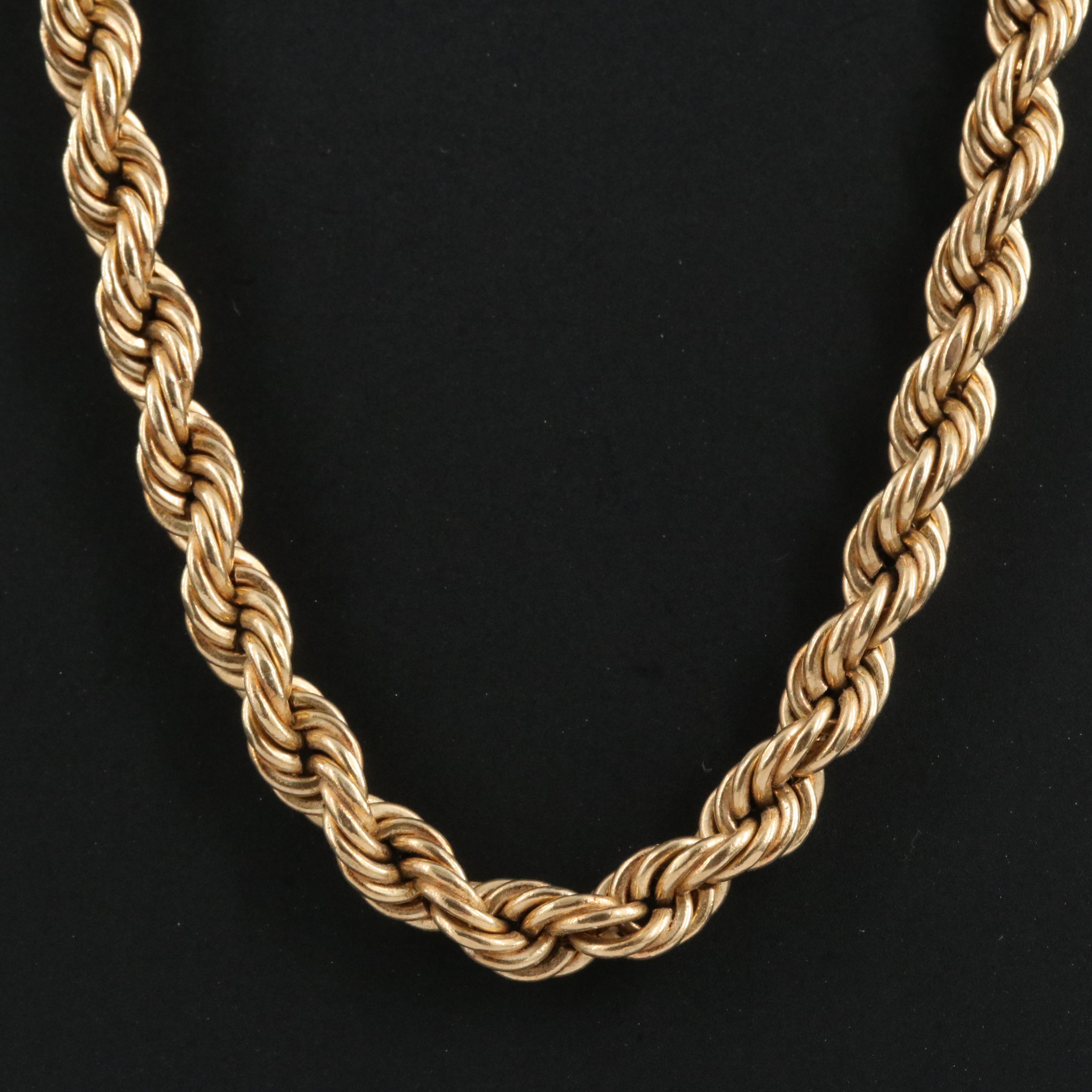 14K Rope Chain Necklace