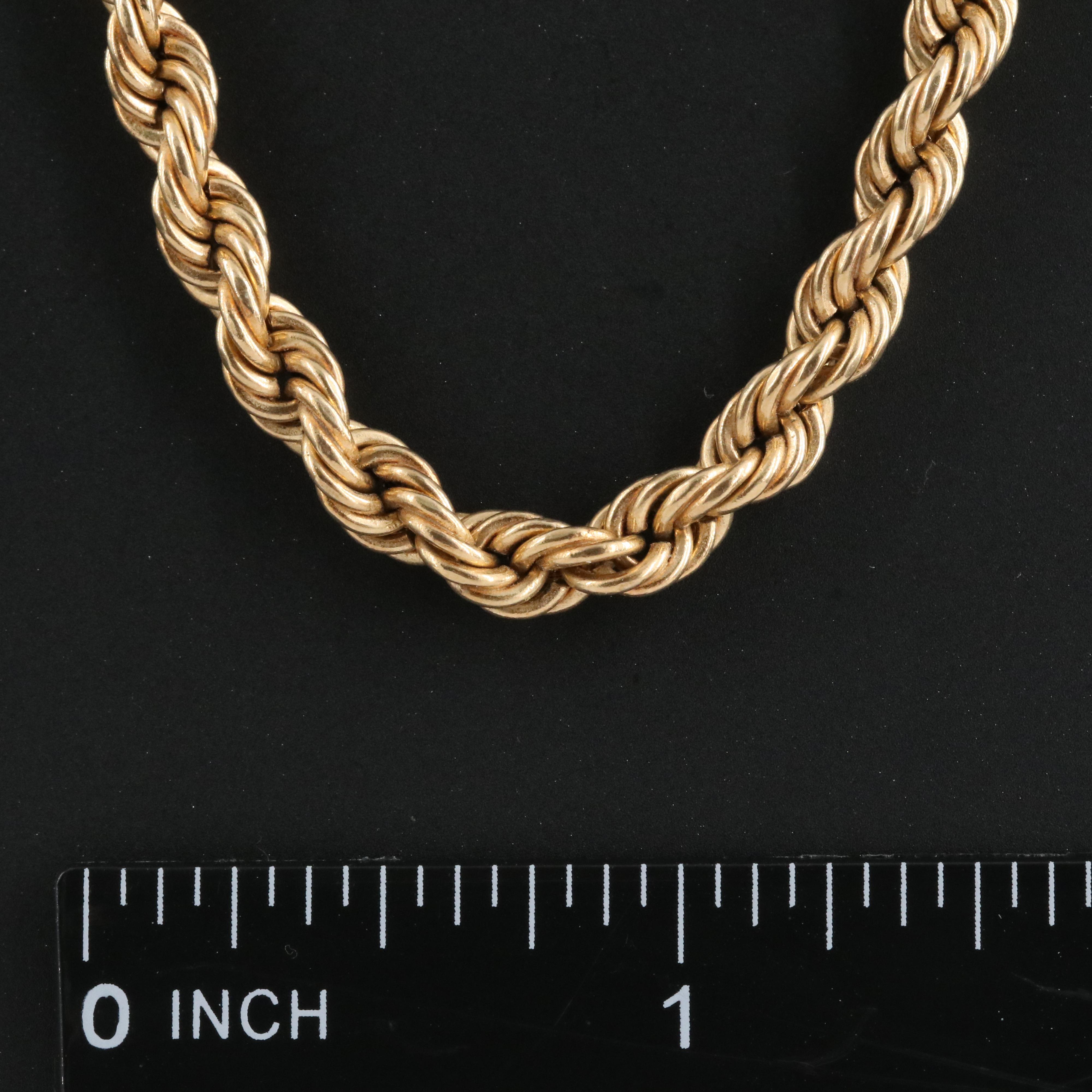 14K Rope Chain Necklace