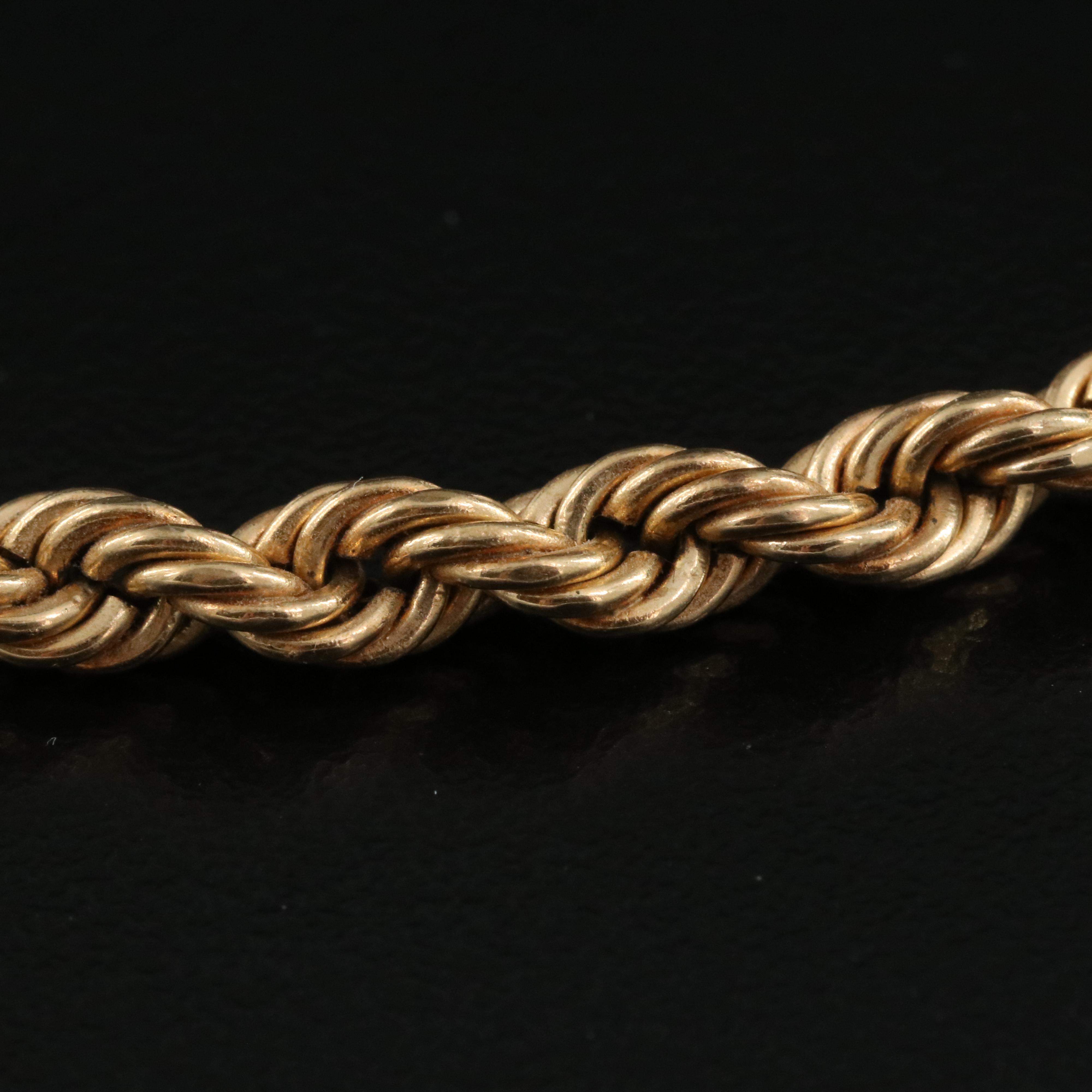 14K Rope Chain Necklace