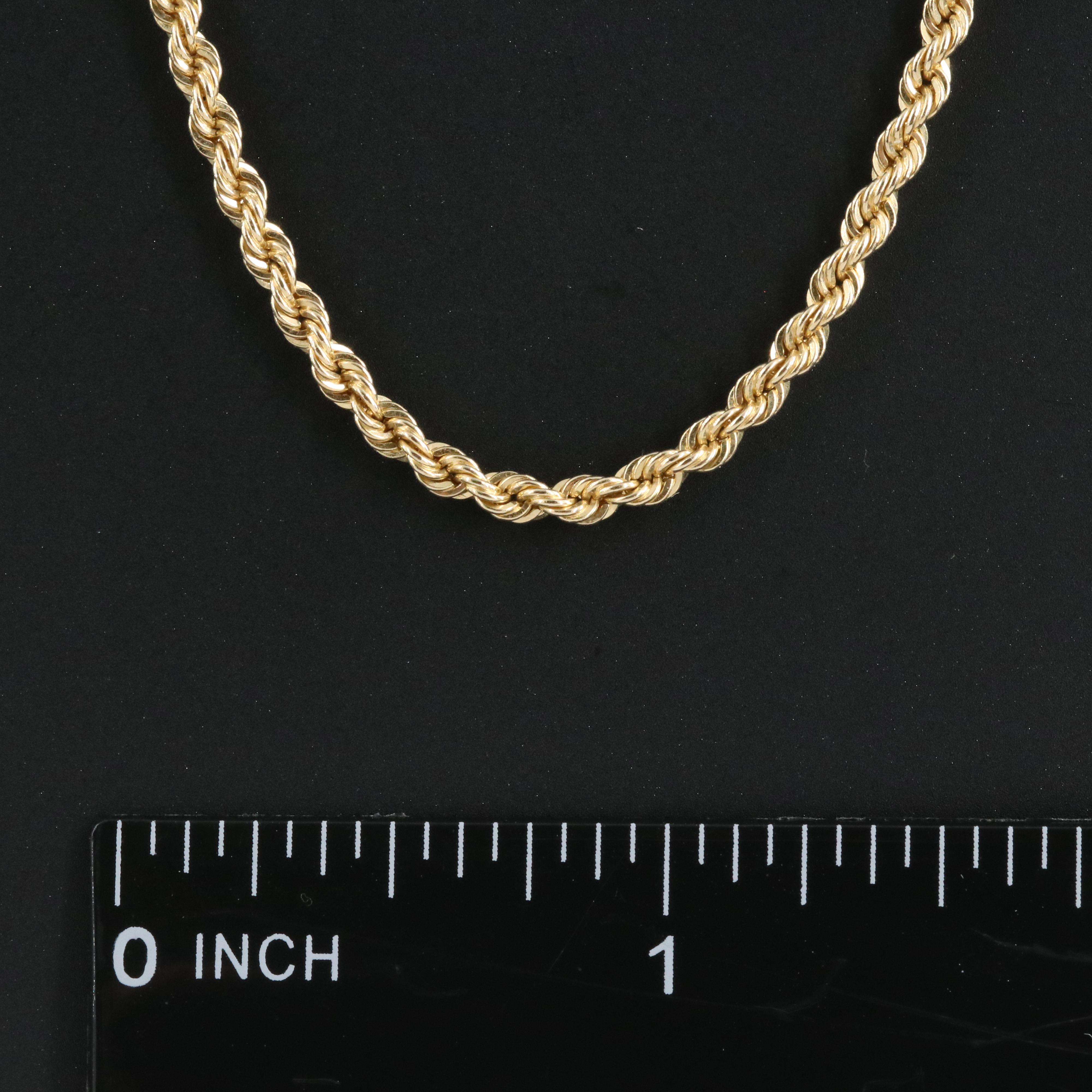 14K Rope Chain Necklace