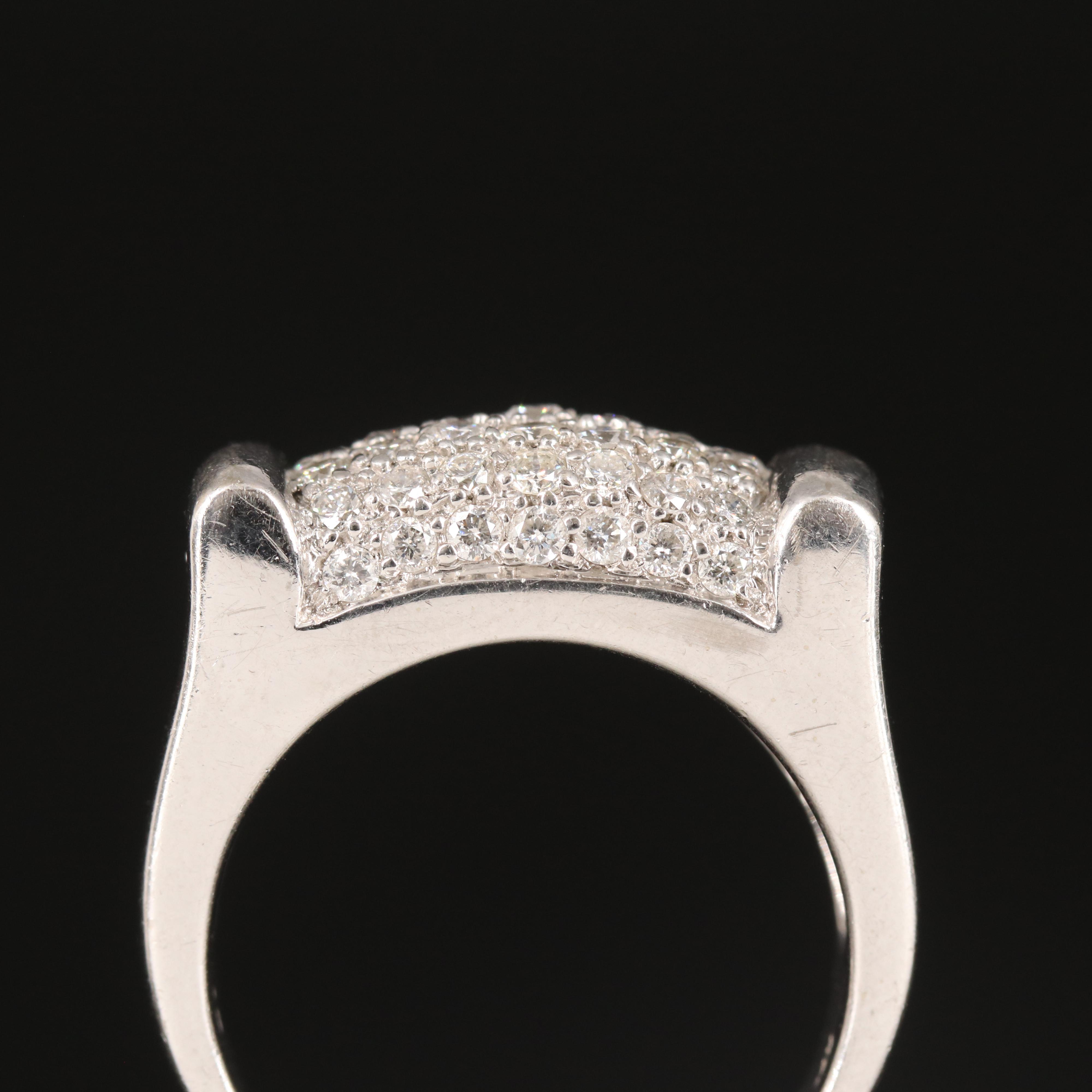 14K 1.55 CTW Pavé Diamond Ring