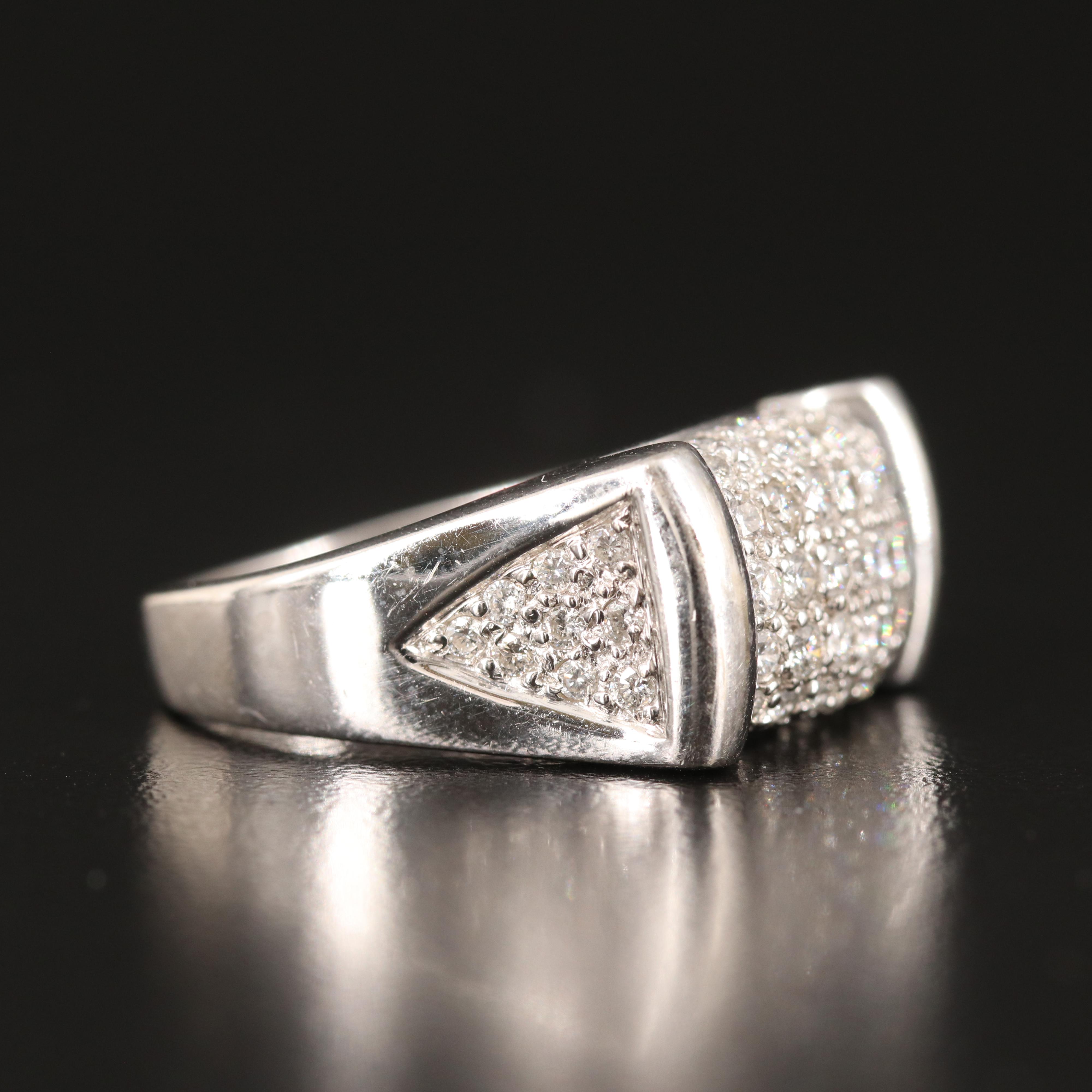 14K 1.55 CTW Pavé Diamond Ring