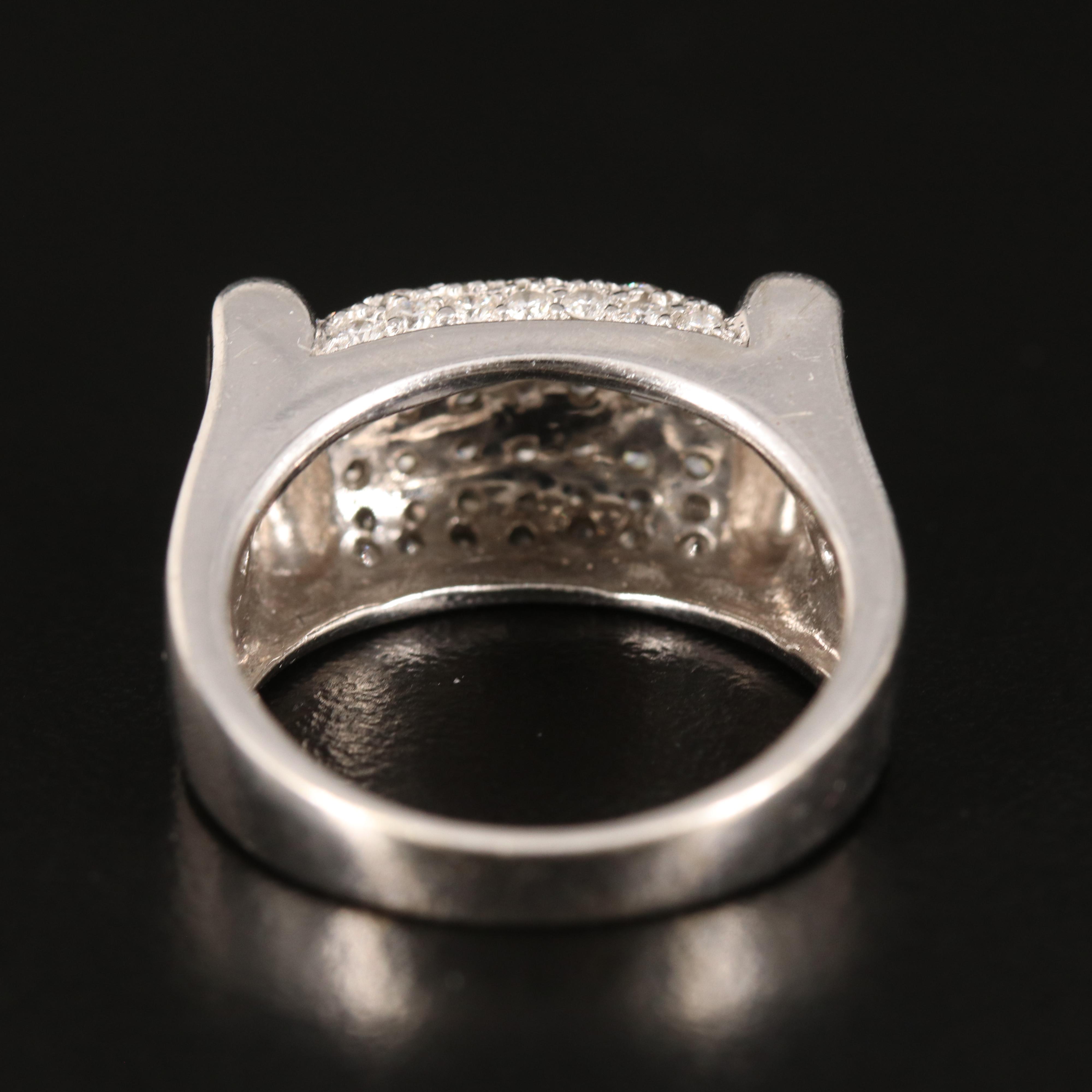 14K 1.55 CTW Pavé Diamond Ring