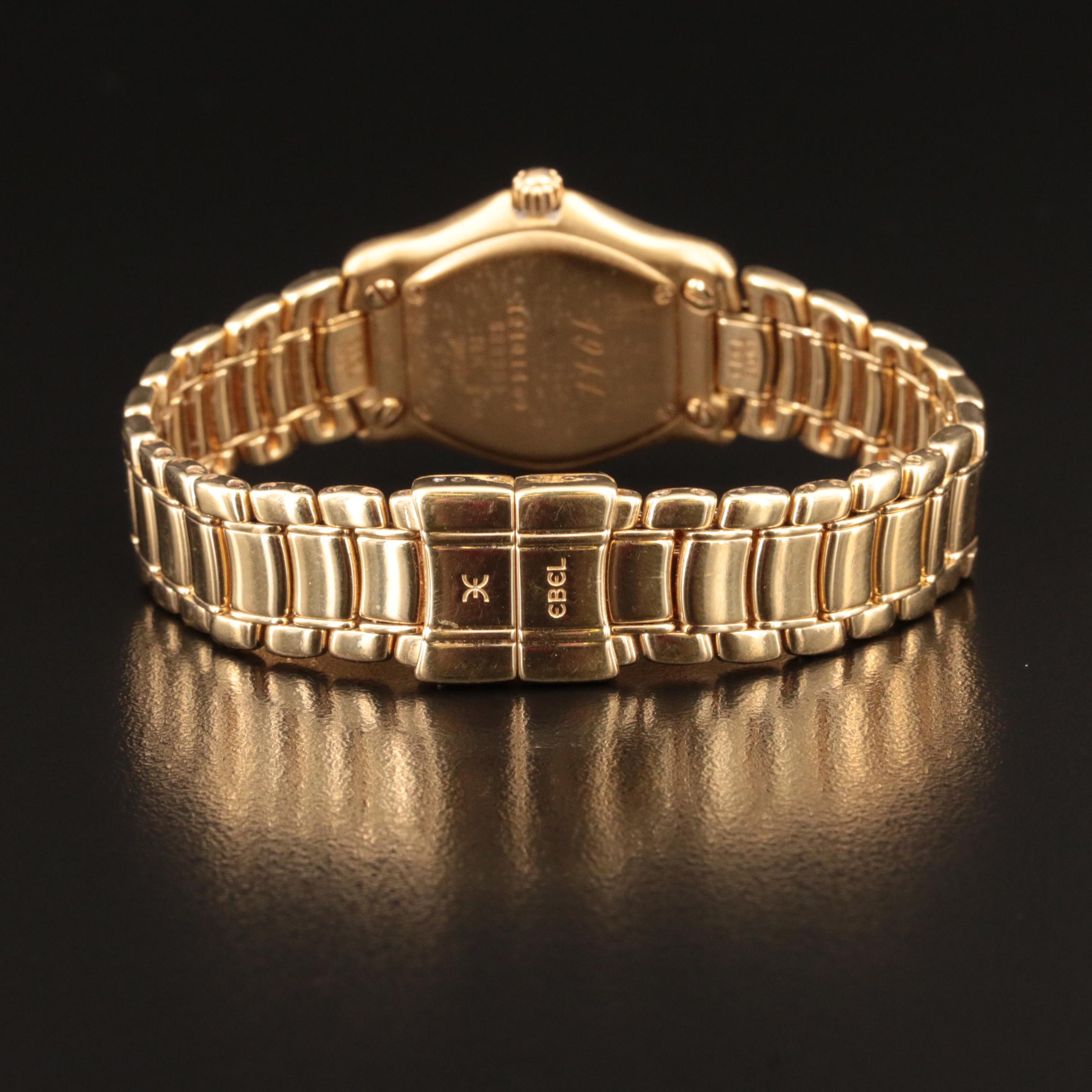 18K Ebel 1911 Diamond Dial and Bezel Quartz Watch