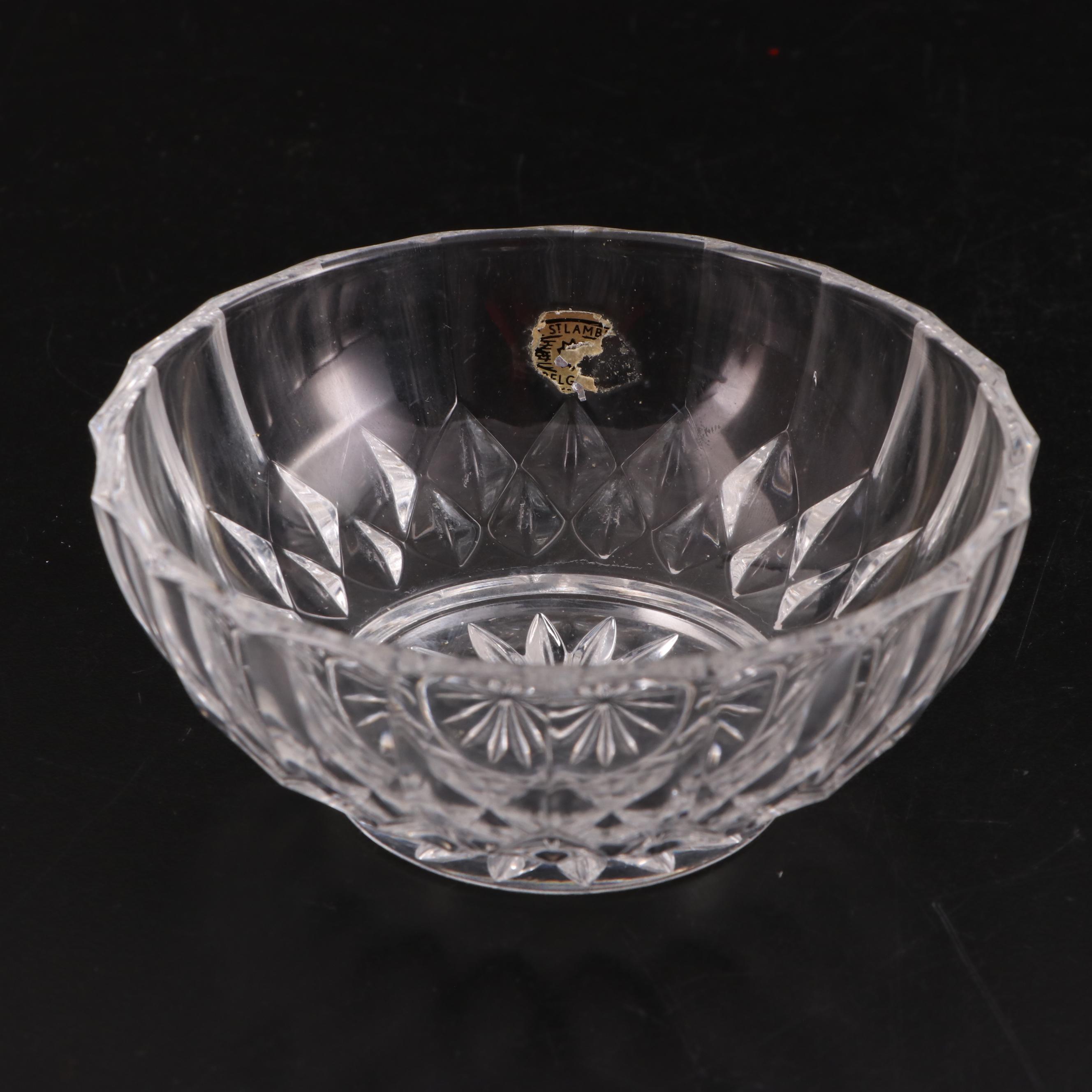 American Cut "Eleanor" Old Fashioned Glasses with Other Glass Tableware