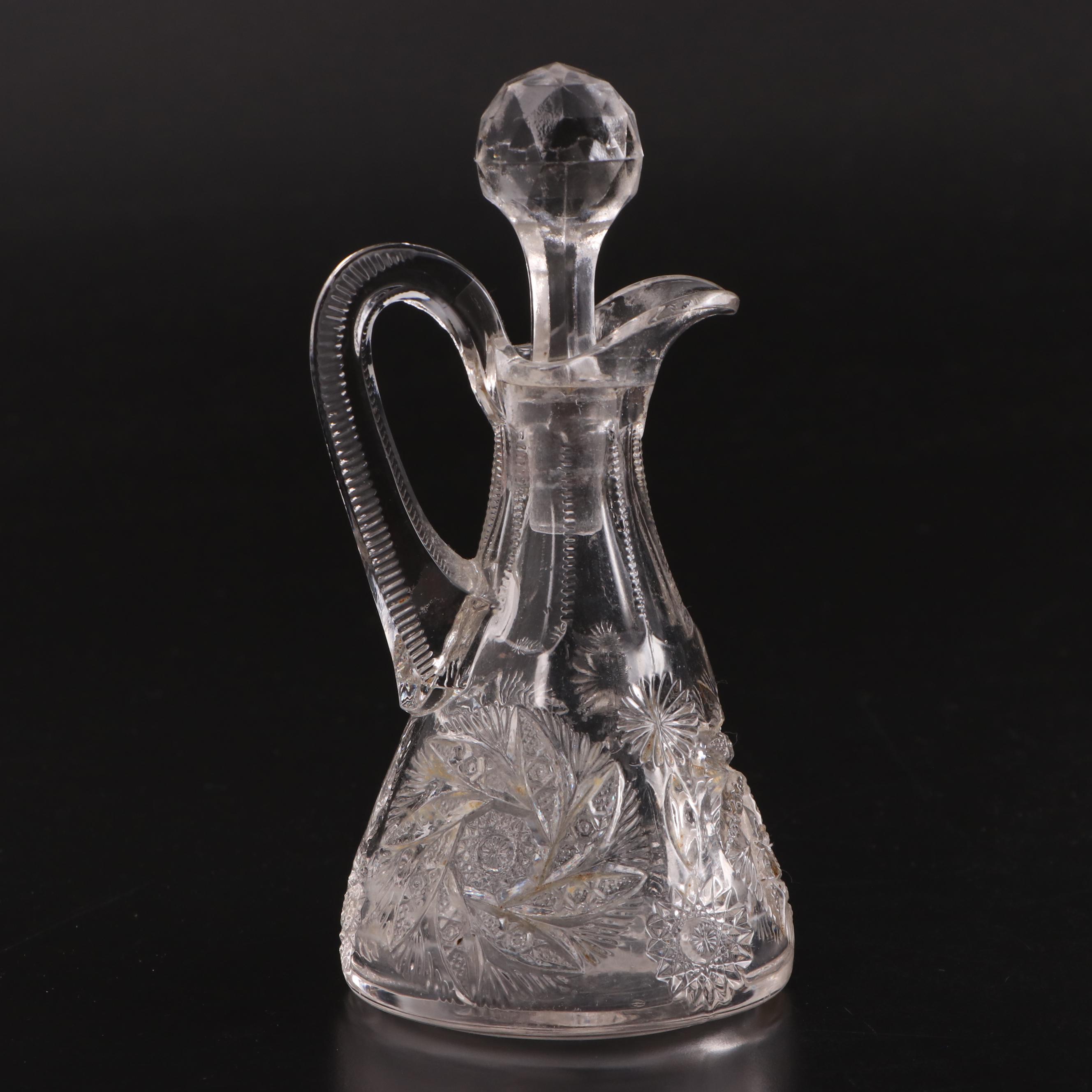 American Cut "Eleanor" Old Fashioned Glasses with Other Glass Tableware