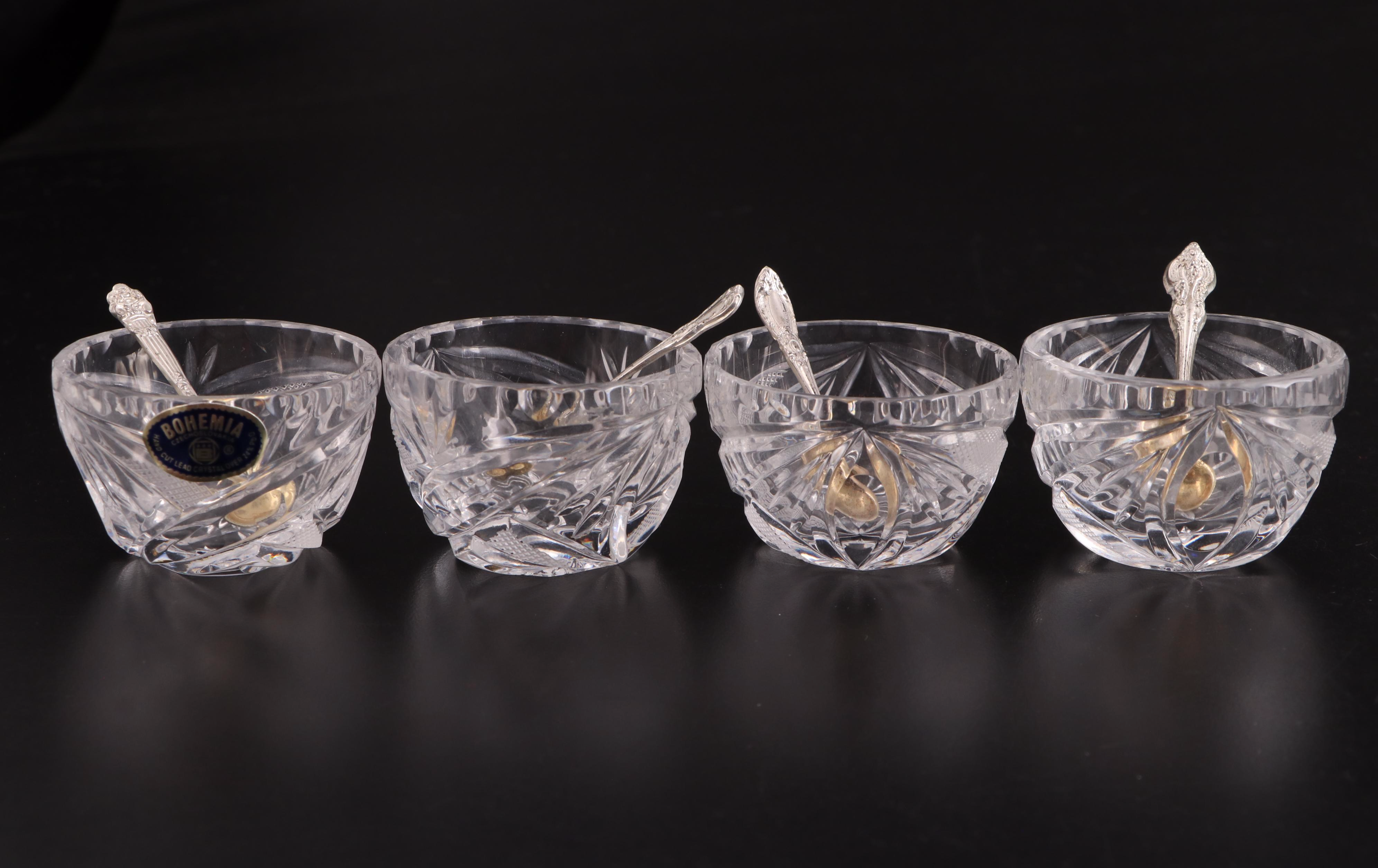 American Cut "Eleanor" Old Fashioned Glasses with Other Glass Tableware