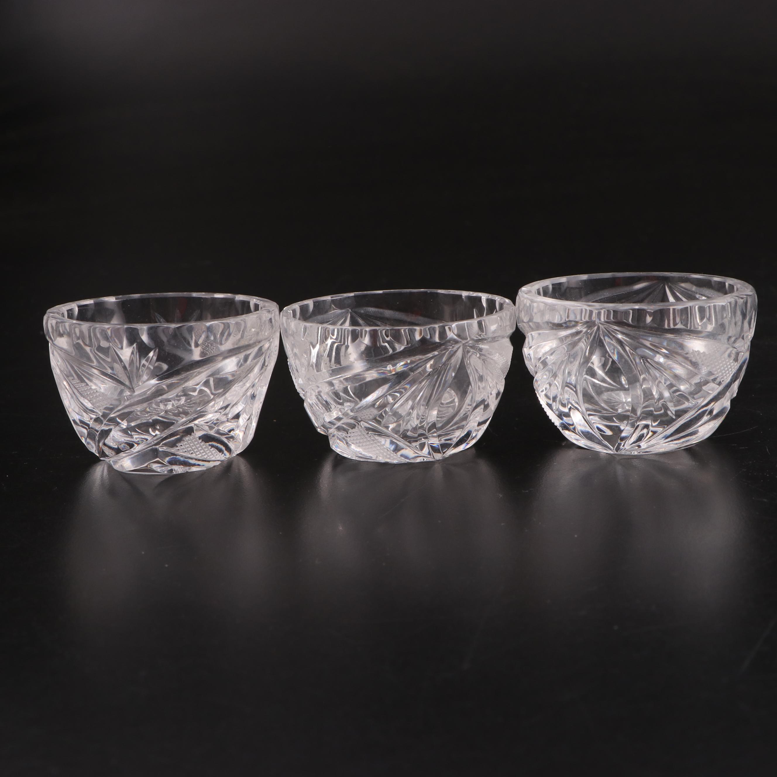American Cut "Eleanor" Old Fashioned Glasses with Other Glass Tableware