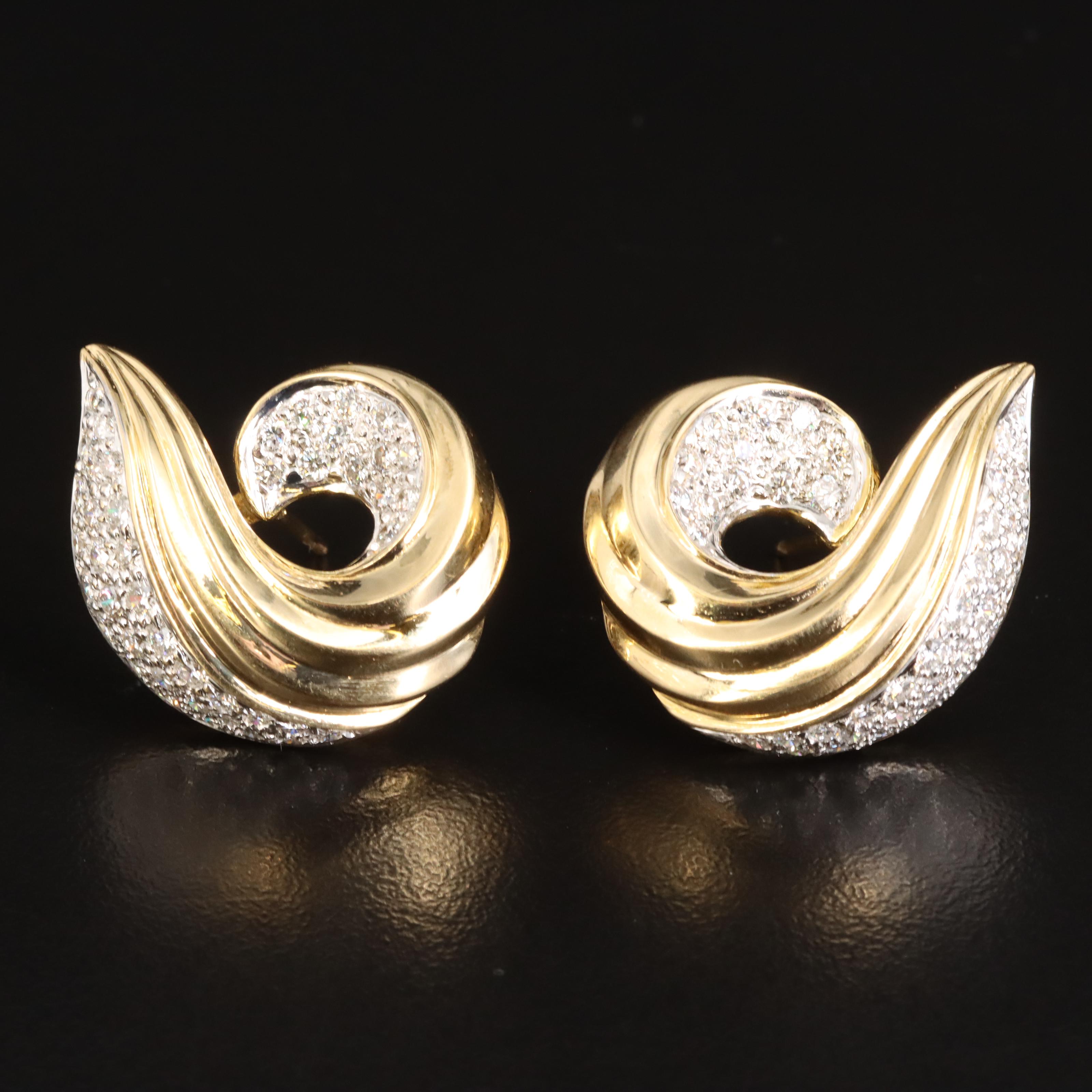 18K 2.00 CTW Diamond Earrings